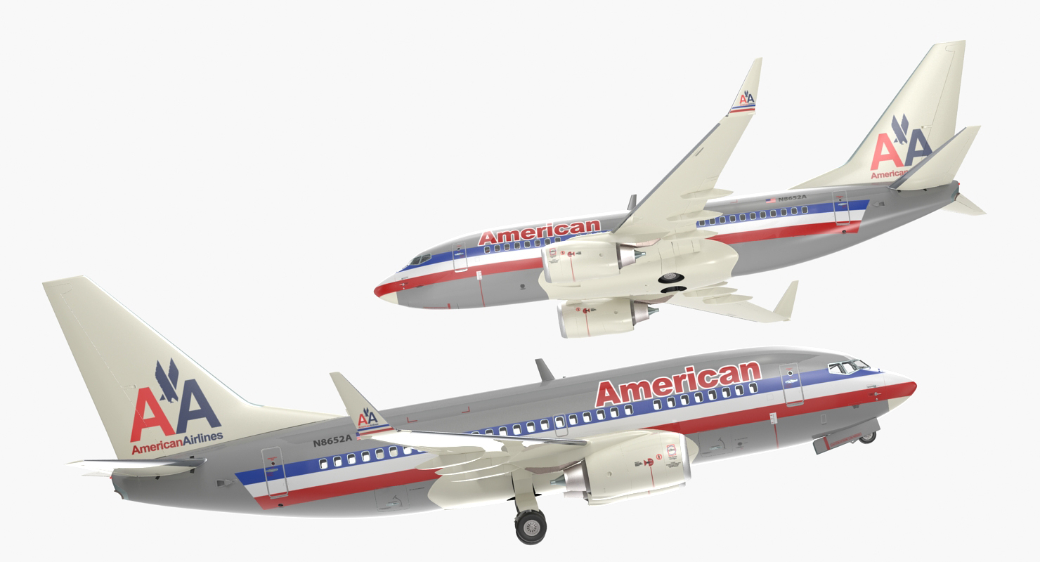 Boeing 737 600 American Airlines 3D