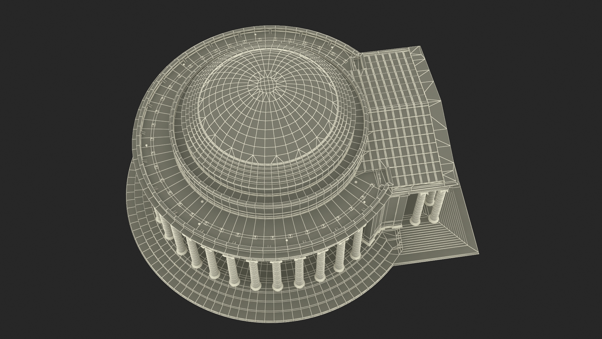 3D model Thomas Jefferson Memorial