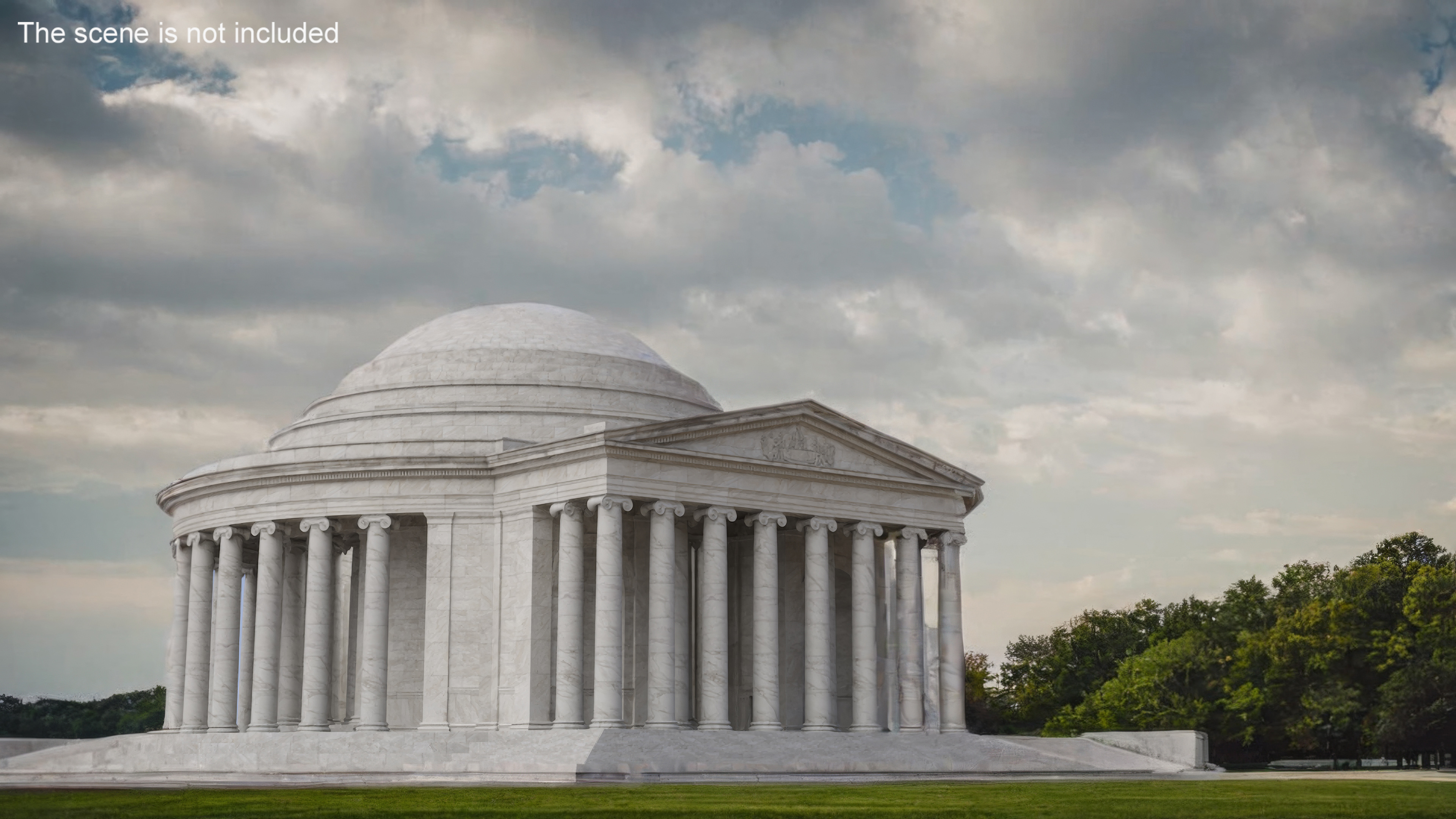 3D model Thomas Jefferson Memorial
