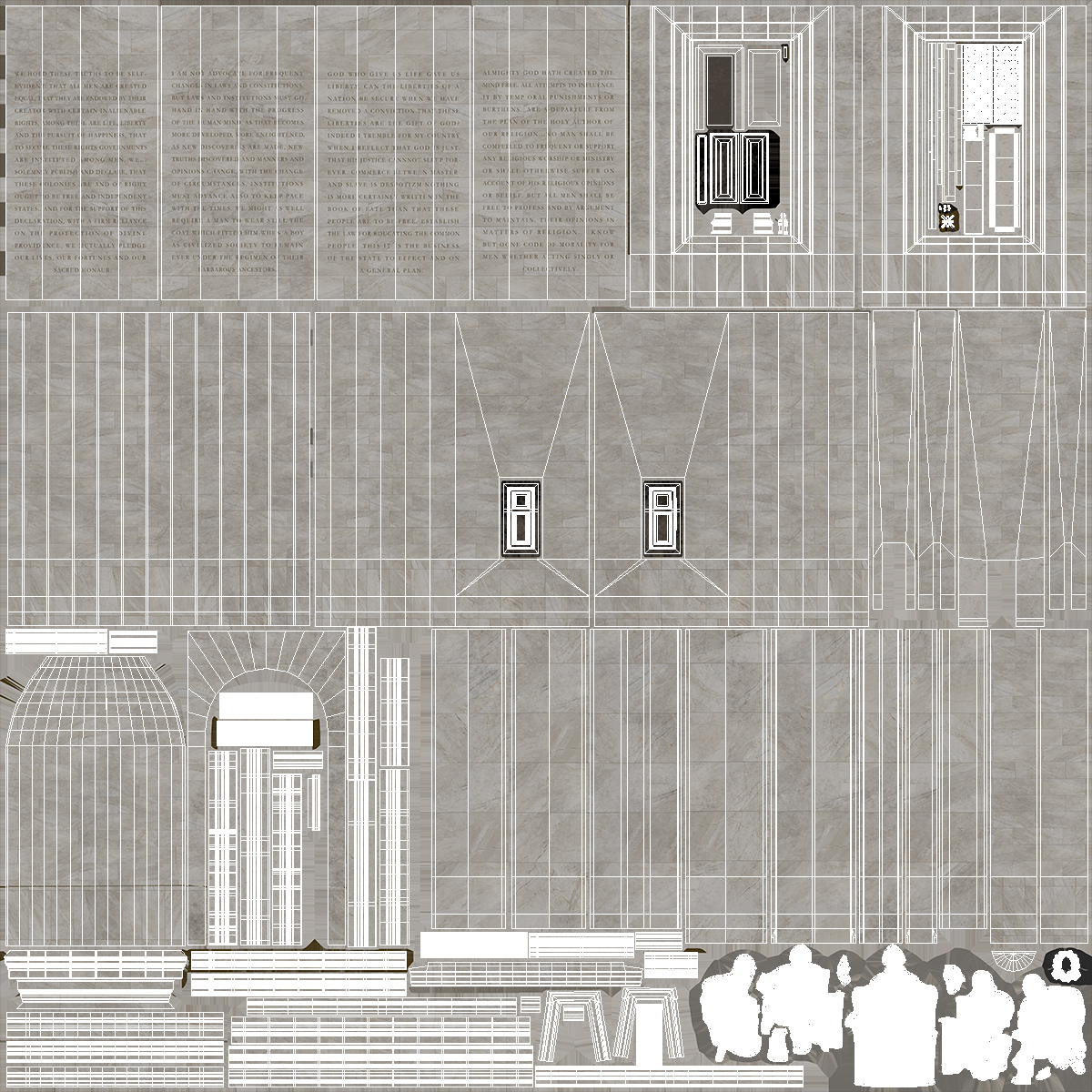 3D model Thomas Jefferson Memorial