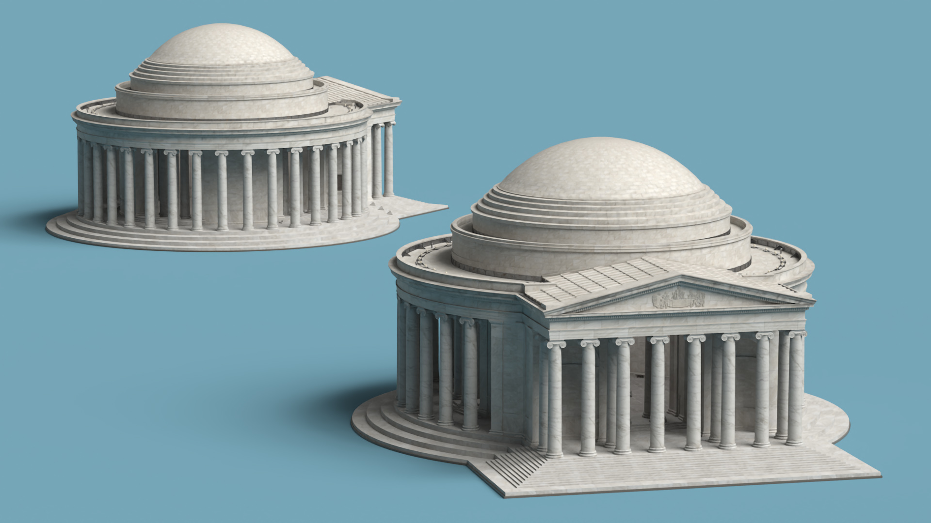 3D model Thomas Jefferson Memorial