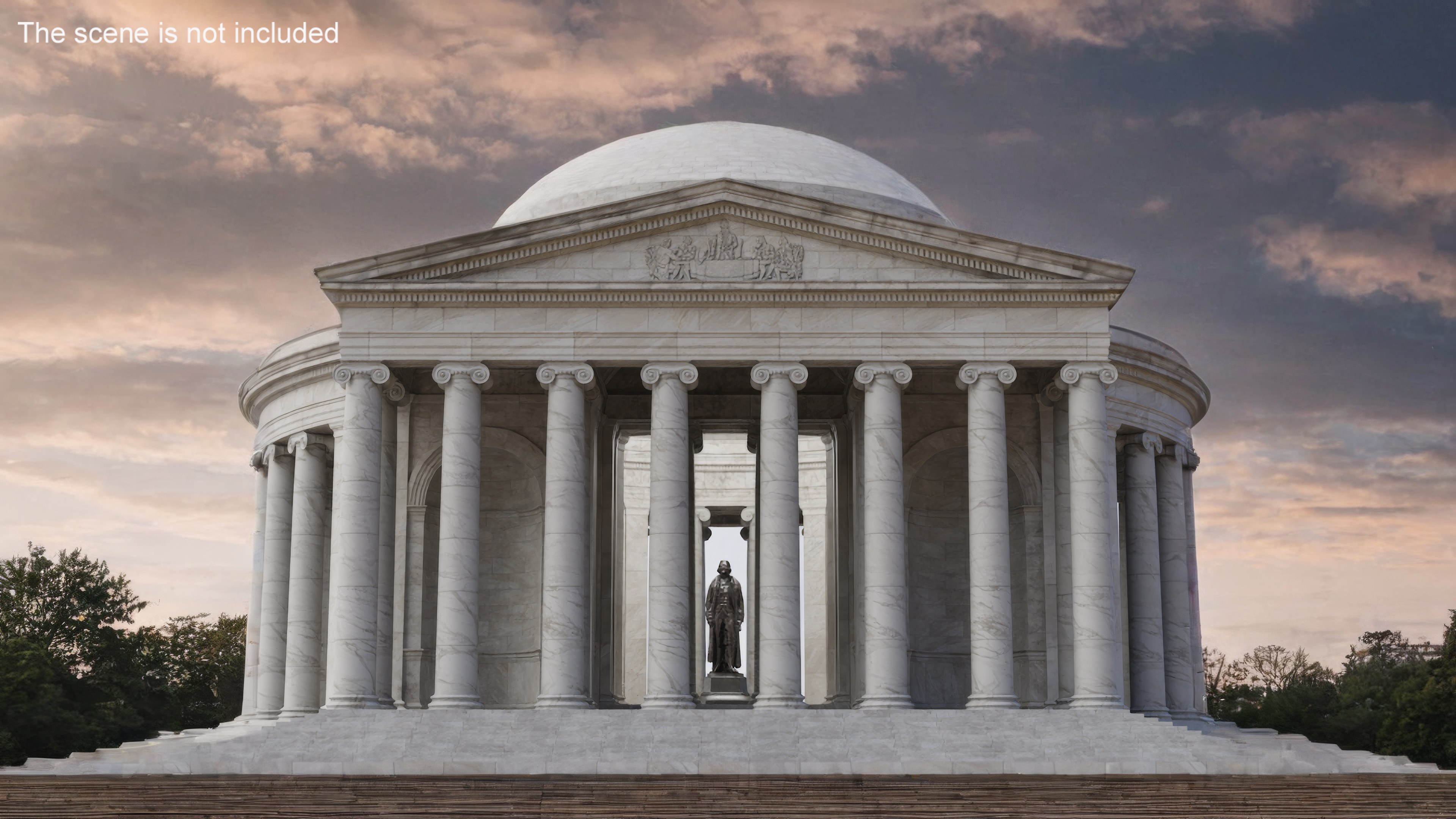 3D model Thomas Jefferson Memorial