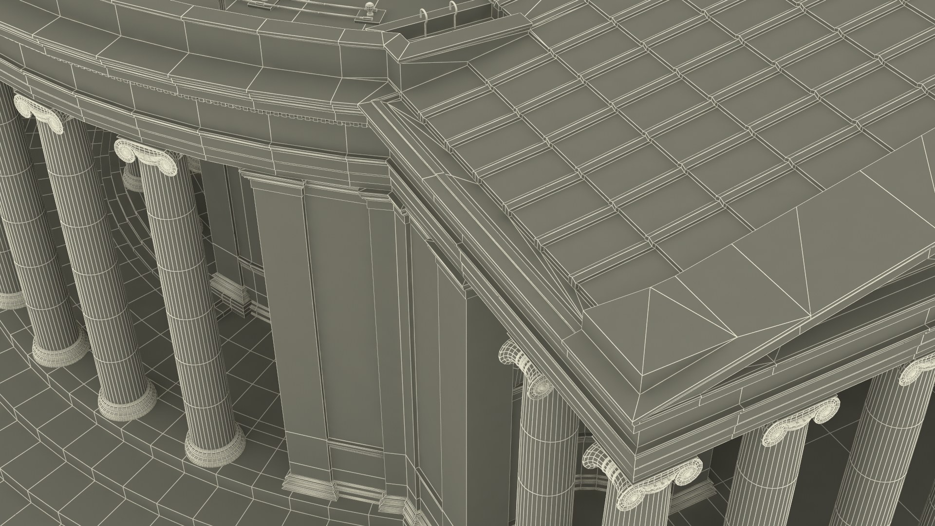 3D model Thomas Jefferson Memorial