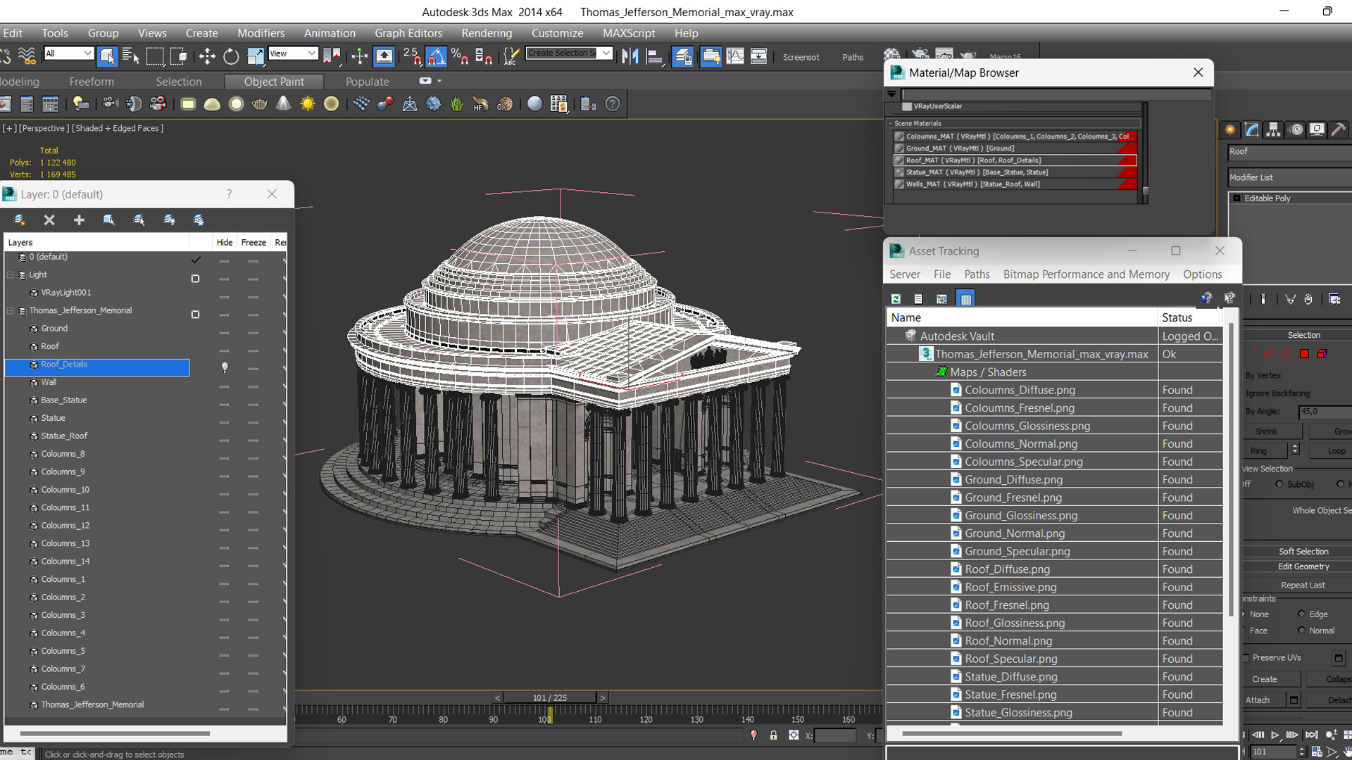 3D model Thomas Jefferson Memorial