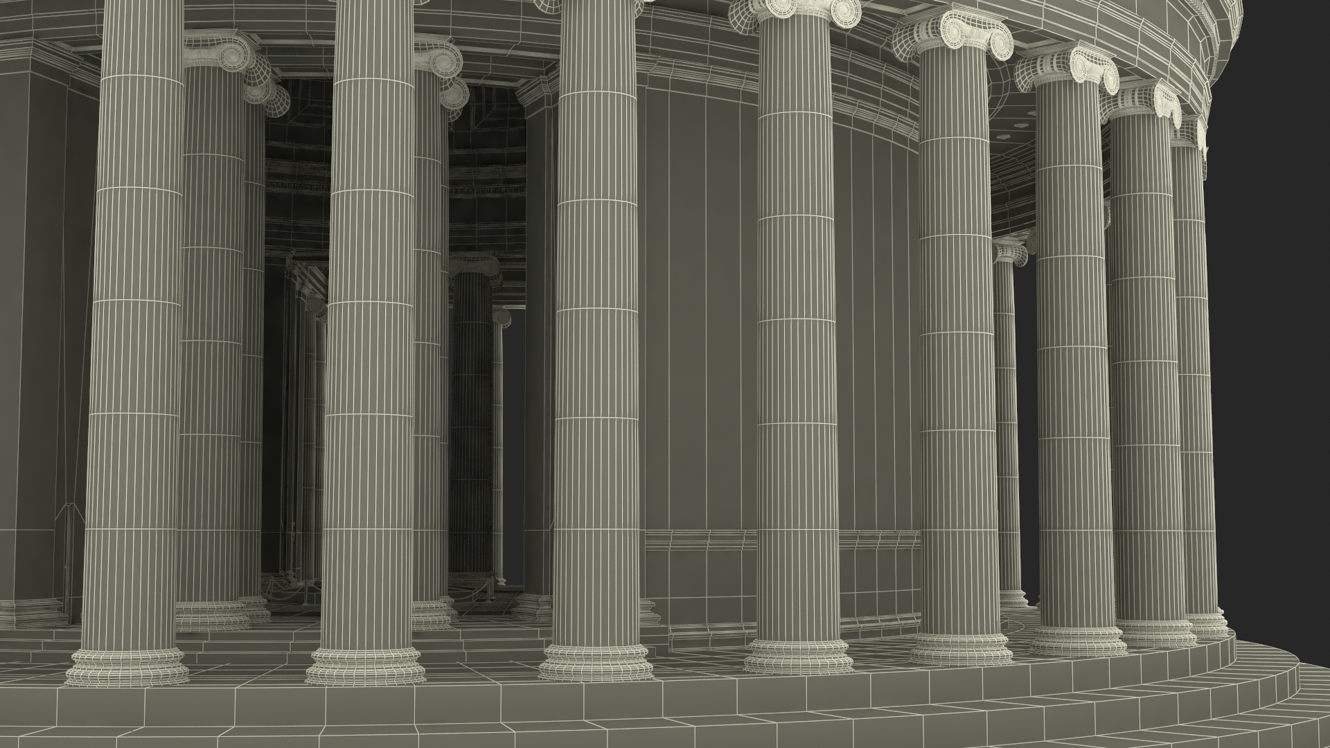 3D model Thomas Jefferson Memorial