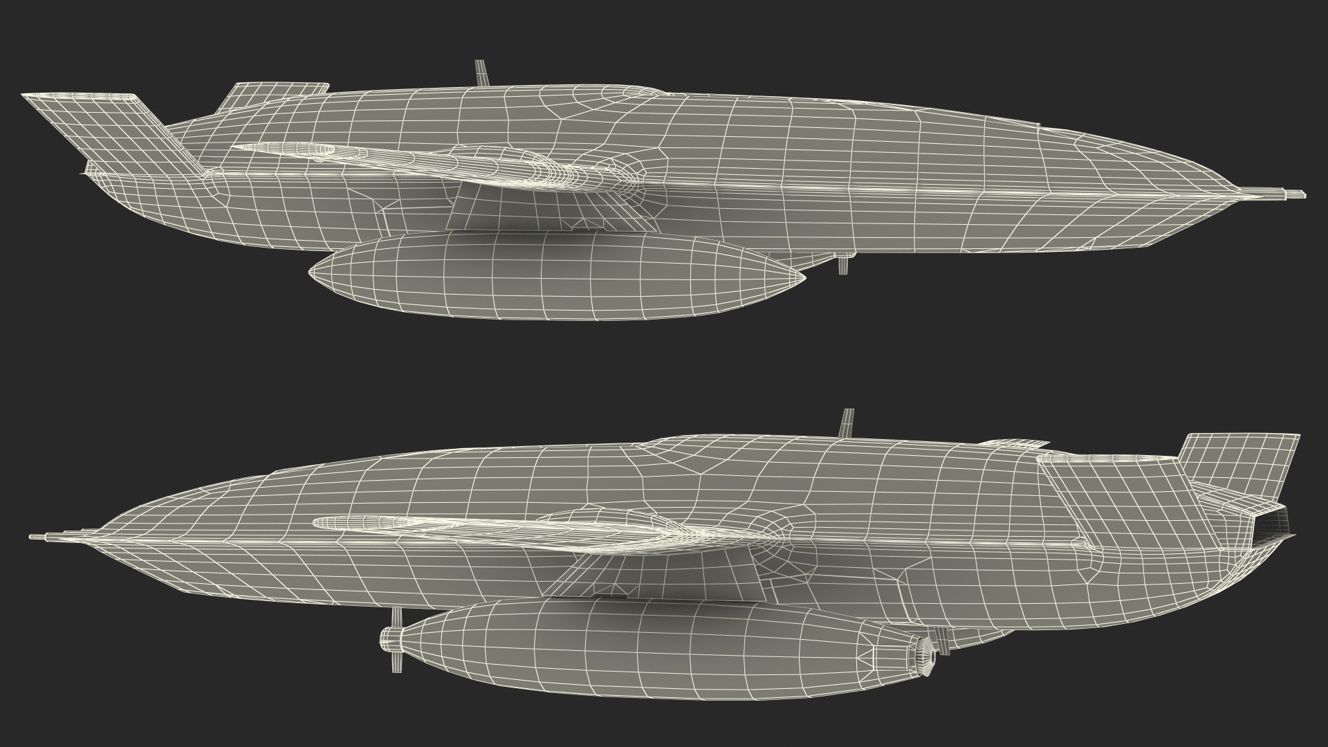 Aerial Refueling Drone Flight 3D model