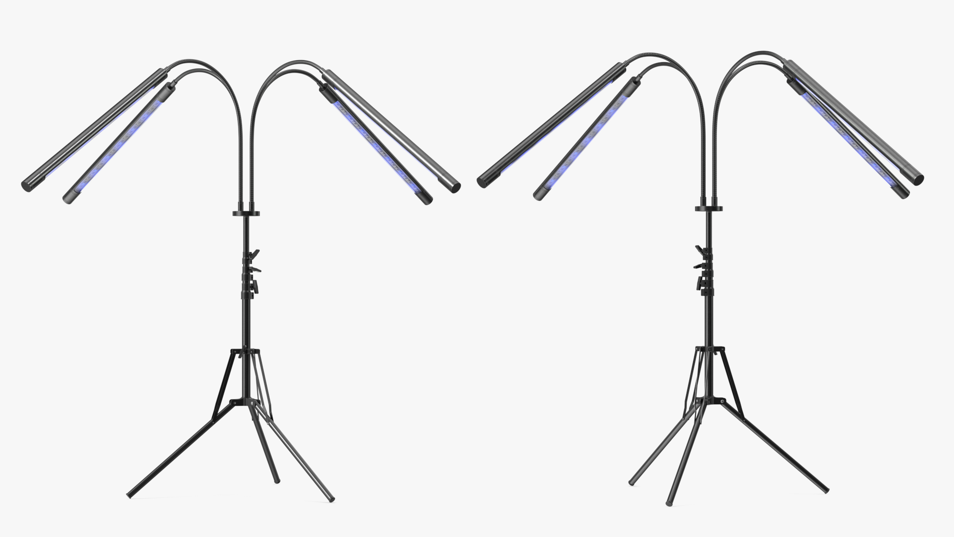 Stand with Grow Light Short Blue 3D