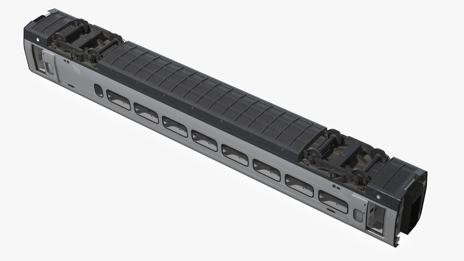 3D Express Business Class Coach Generic Rigged model