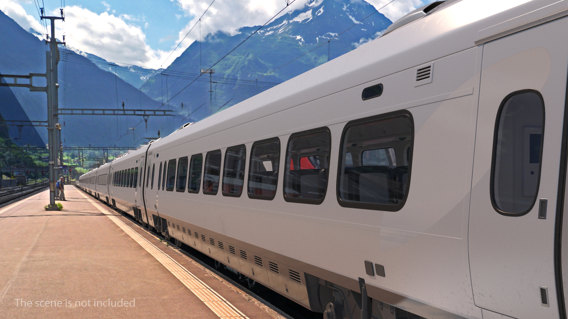3D Express Business Class Coach Generic Rigged model