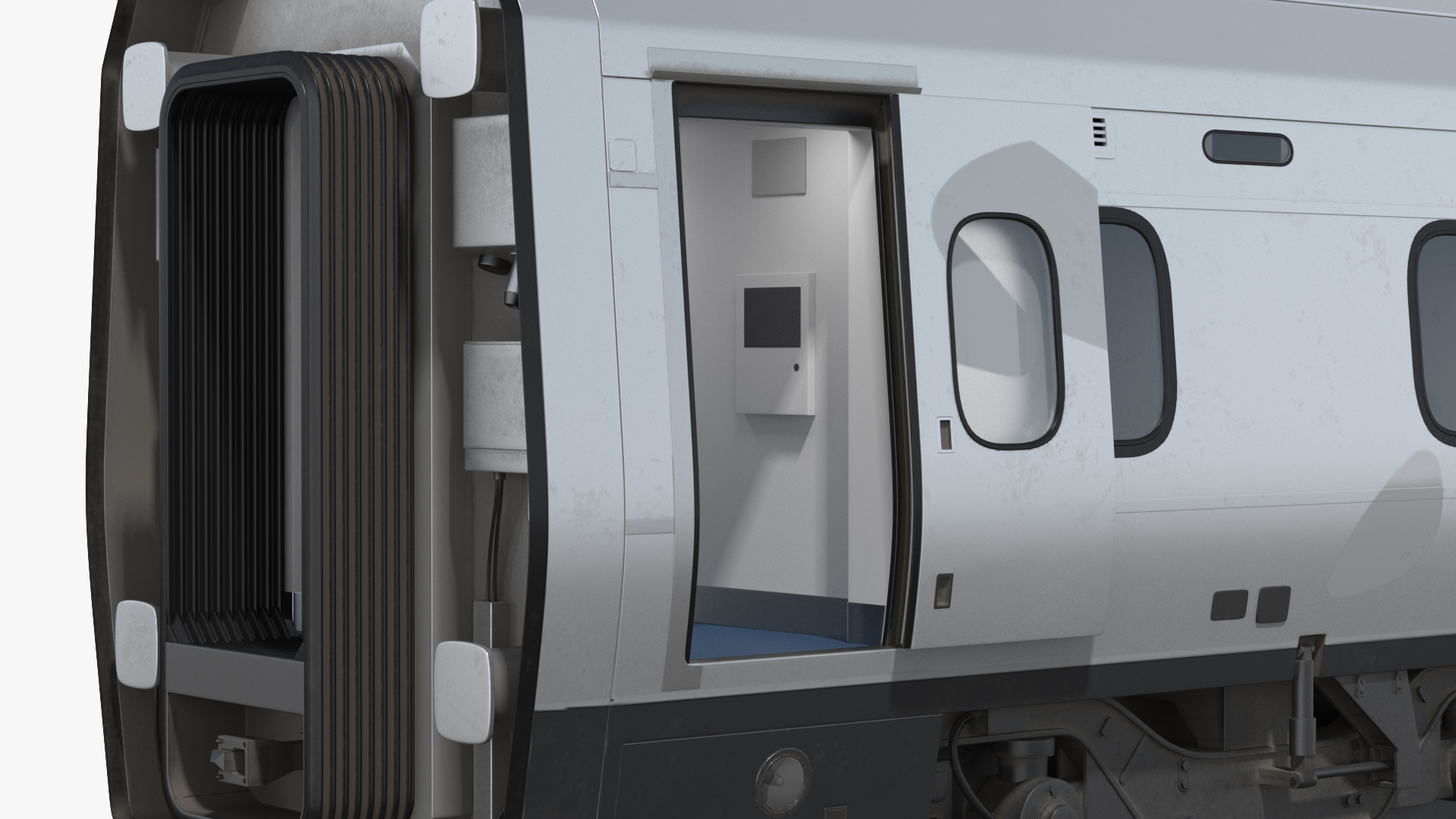 3D Express Business Class Coach Generic Rigged model