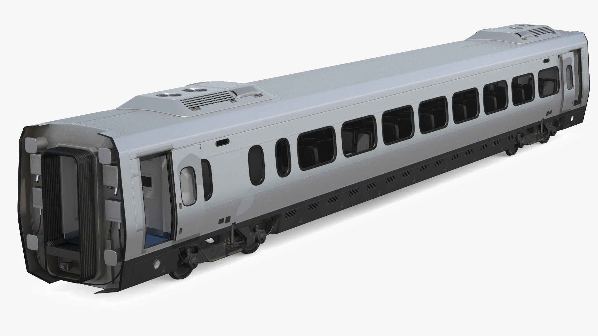 3D Express Business Class Coach Generic Rigged model