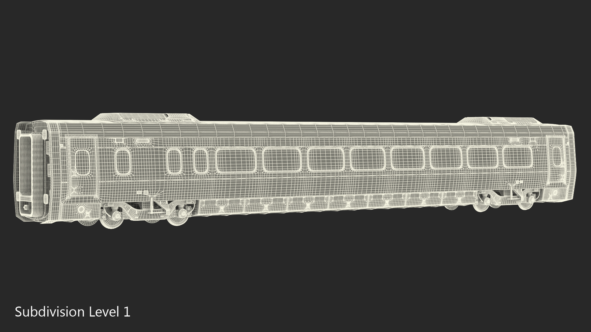 3D Express Business Class Coach Generic Rigged model