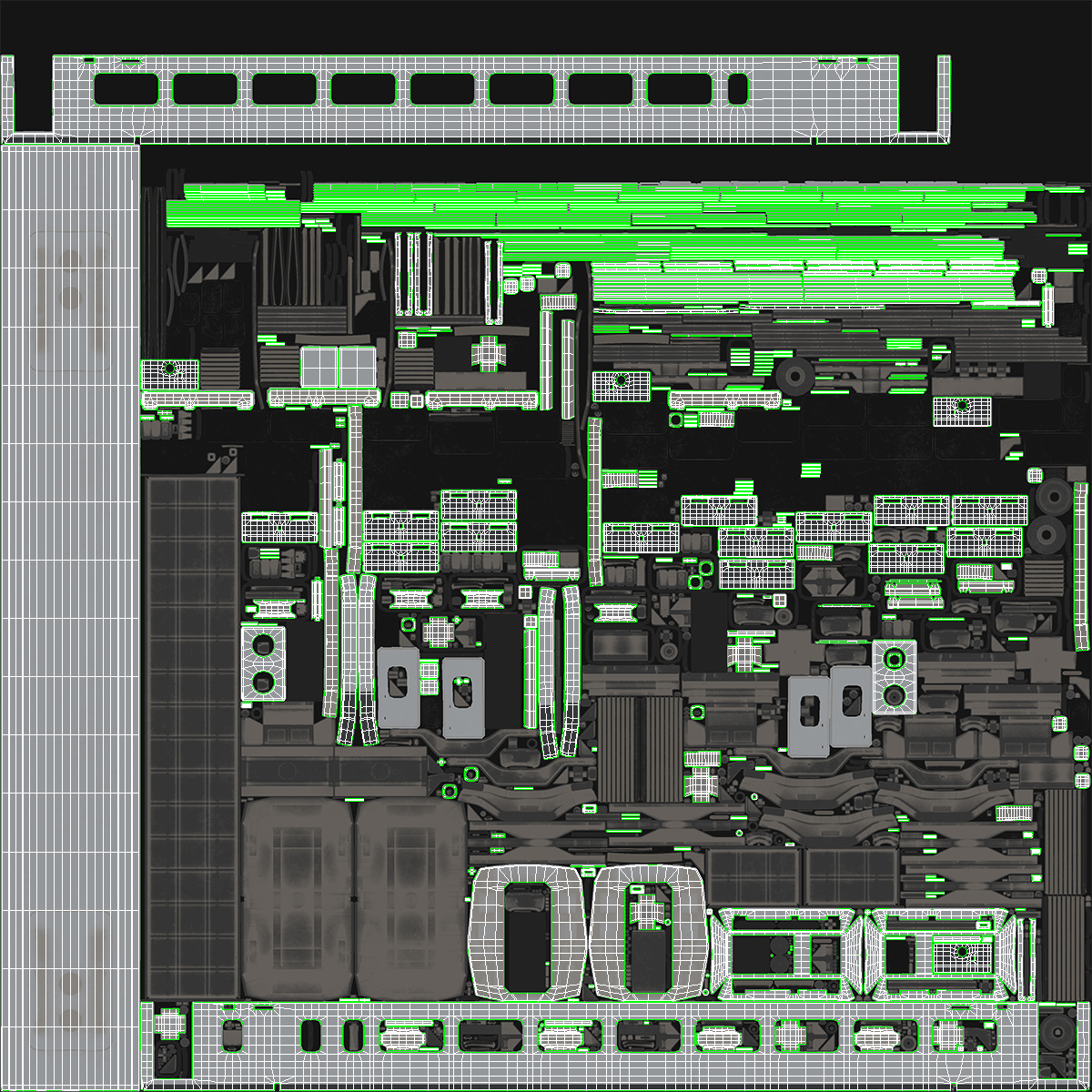 3D Express Business Class Coach Generic Rigged model