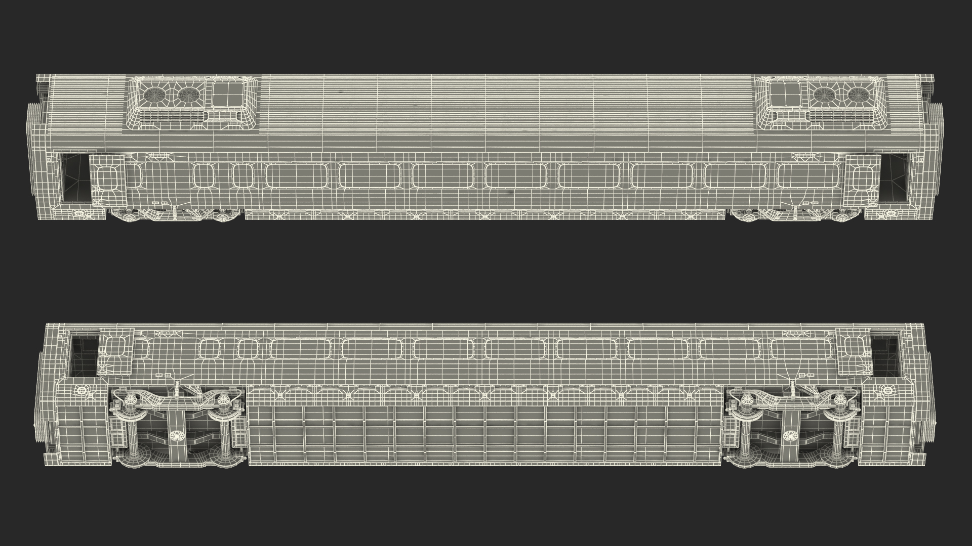 3D Express Business Class Coach Generic Rigged model