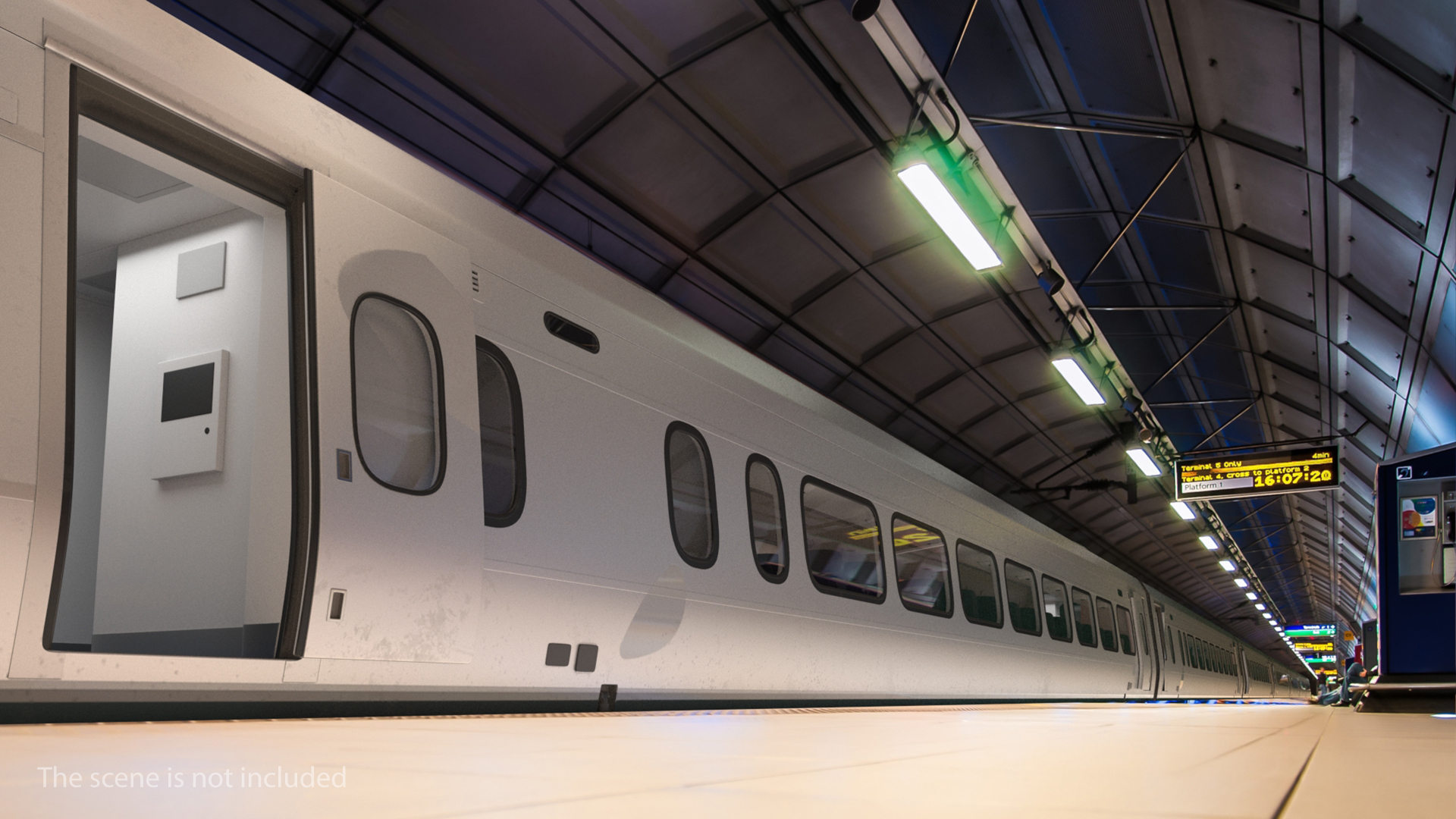3D Express Business Class Coach Generic Rigged model