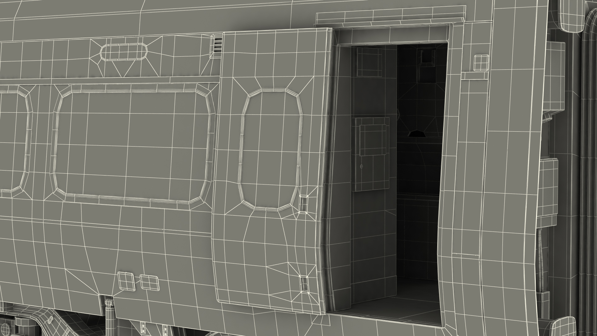 3D Express Business Class Coach Generic Rigged model