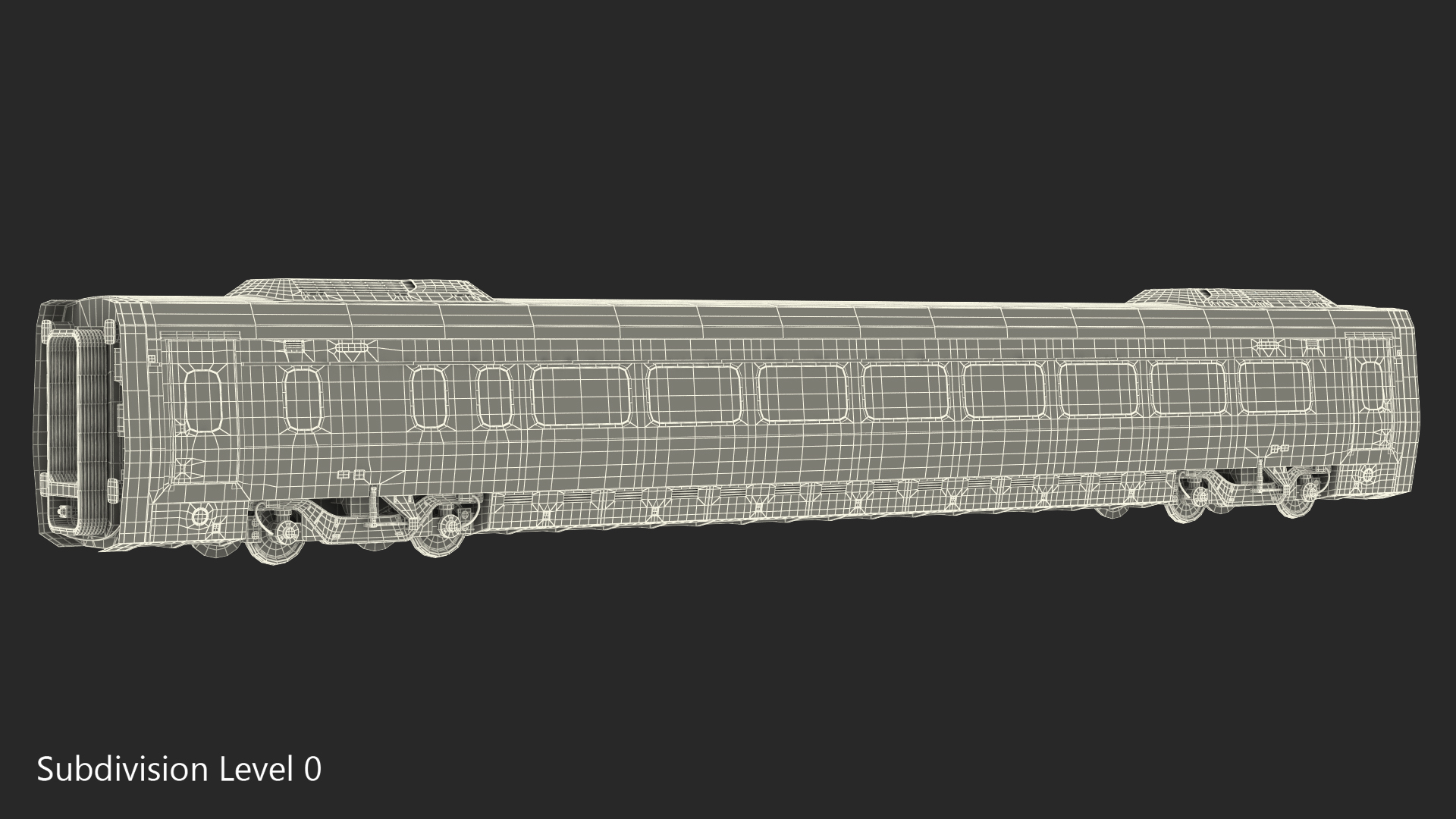 3D Express Business Class Coach Generic Rigged model