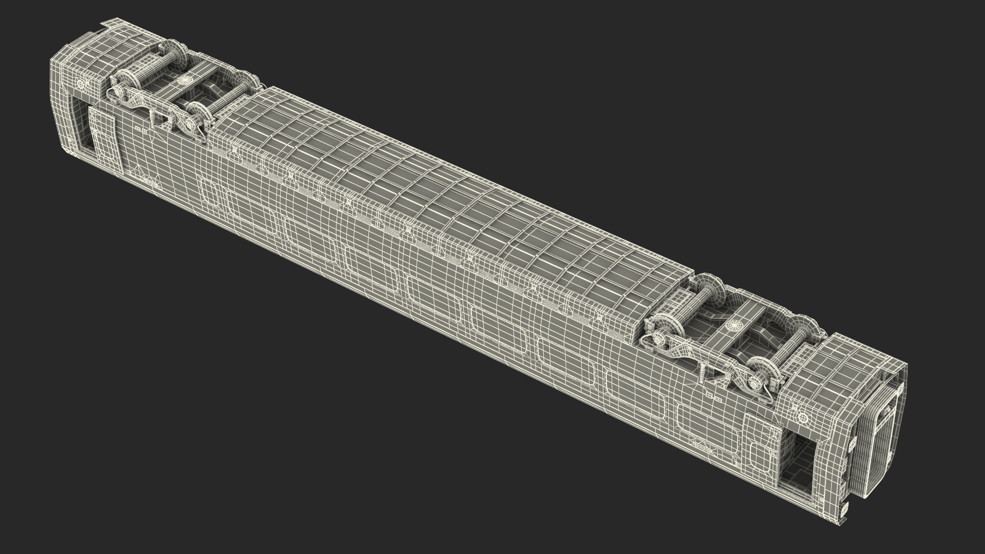 3D Express Business Class Coach Generic Rigged model