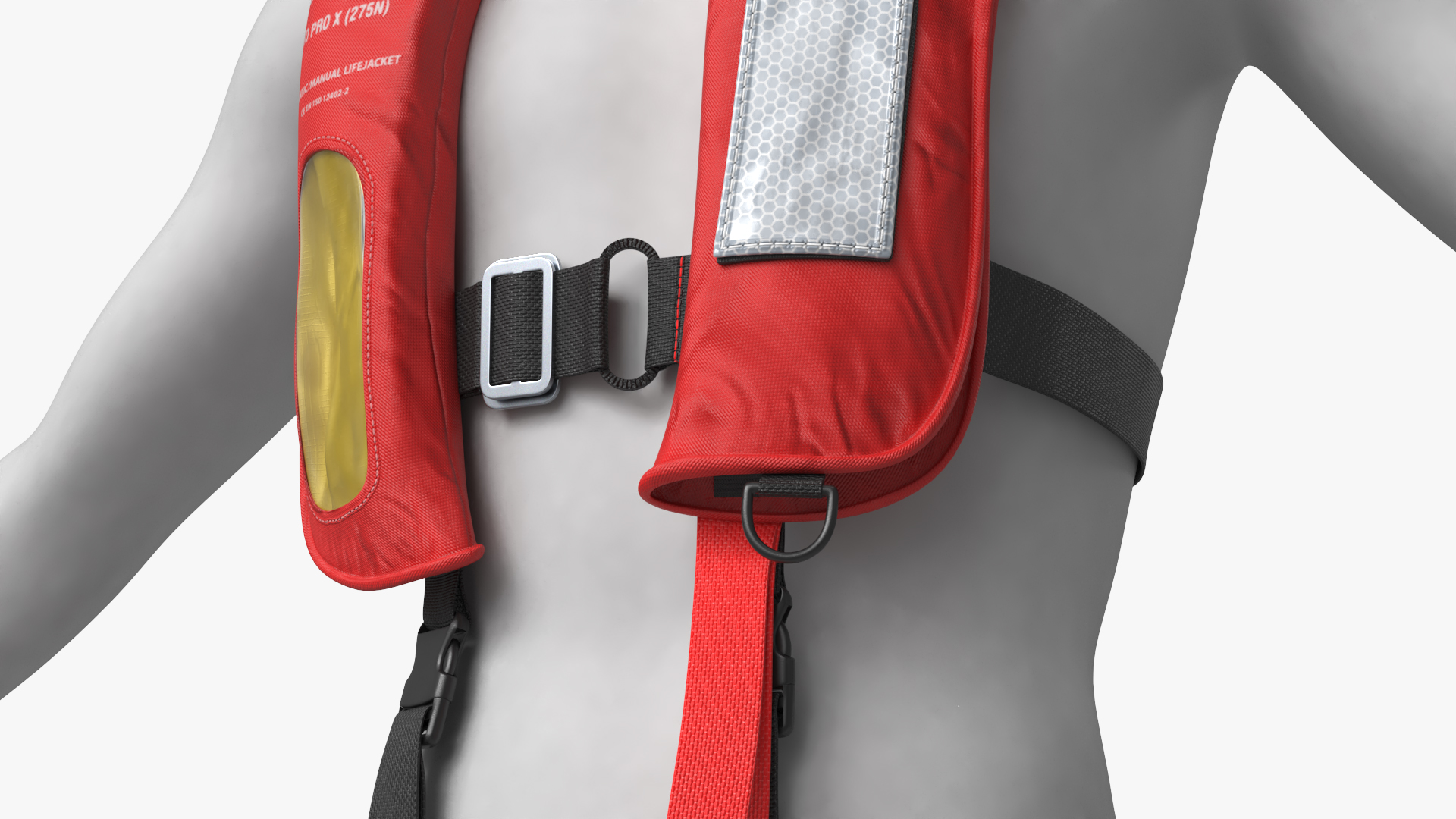 Arctic Survivor Life Jacket on Mannequin Red, view 6