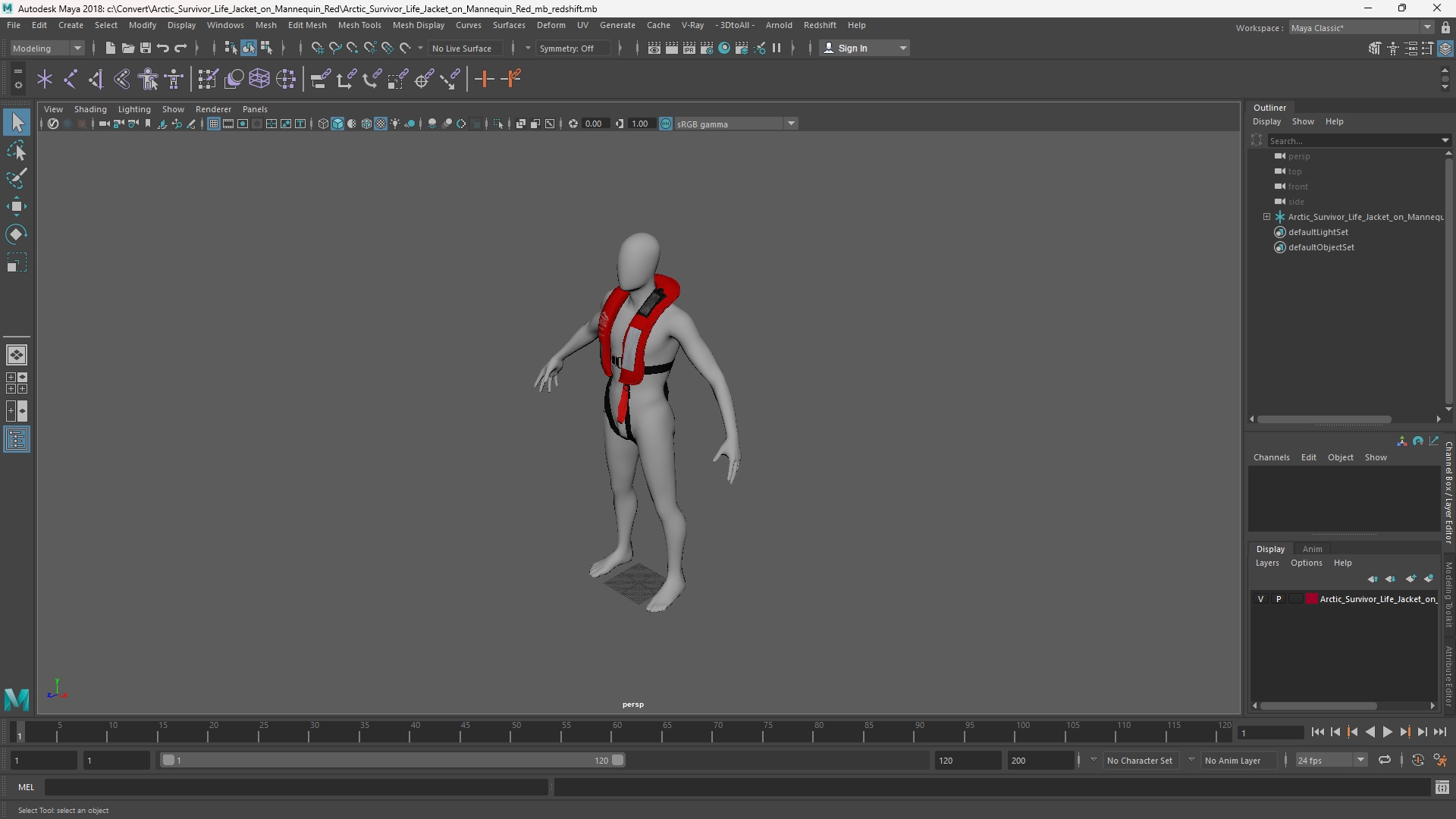 Arctic Survivor Life Jacket on Mannequin Red, view 10