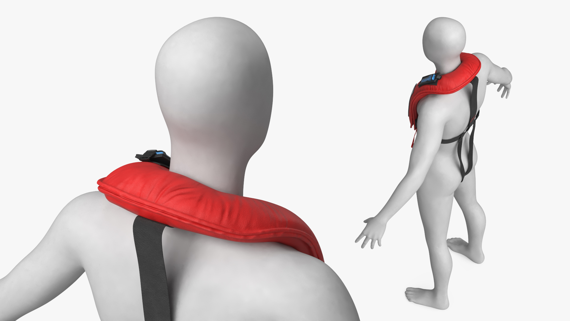 Arctic Survivor Life Jacket on Mannequin Red, view 3