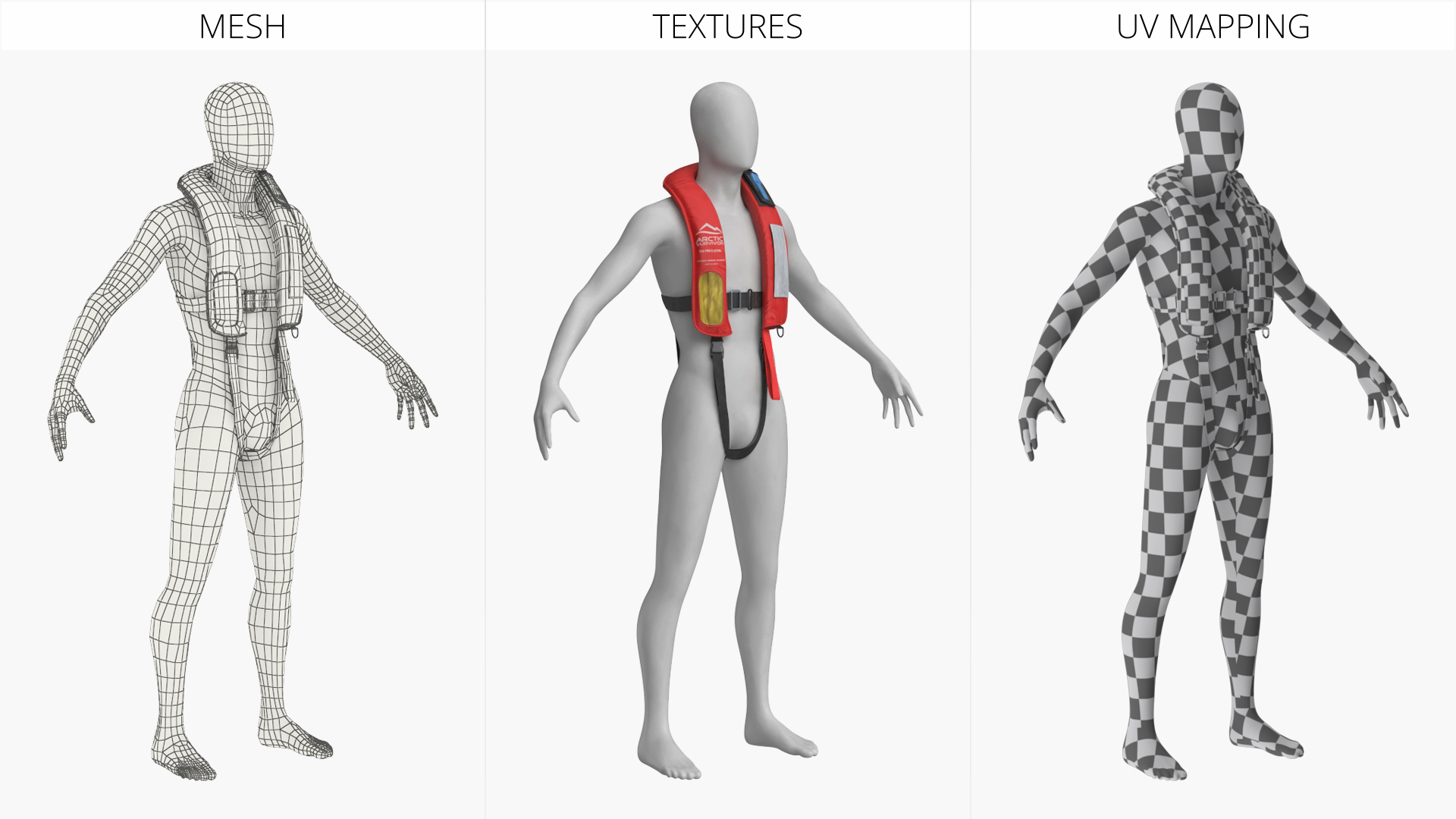 Arctic Survivor Life Jacket on Mannequin Red, view 8