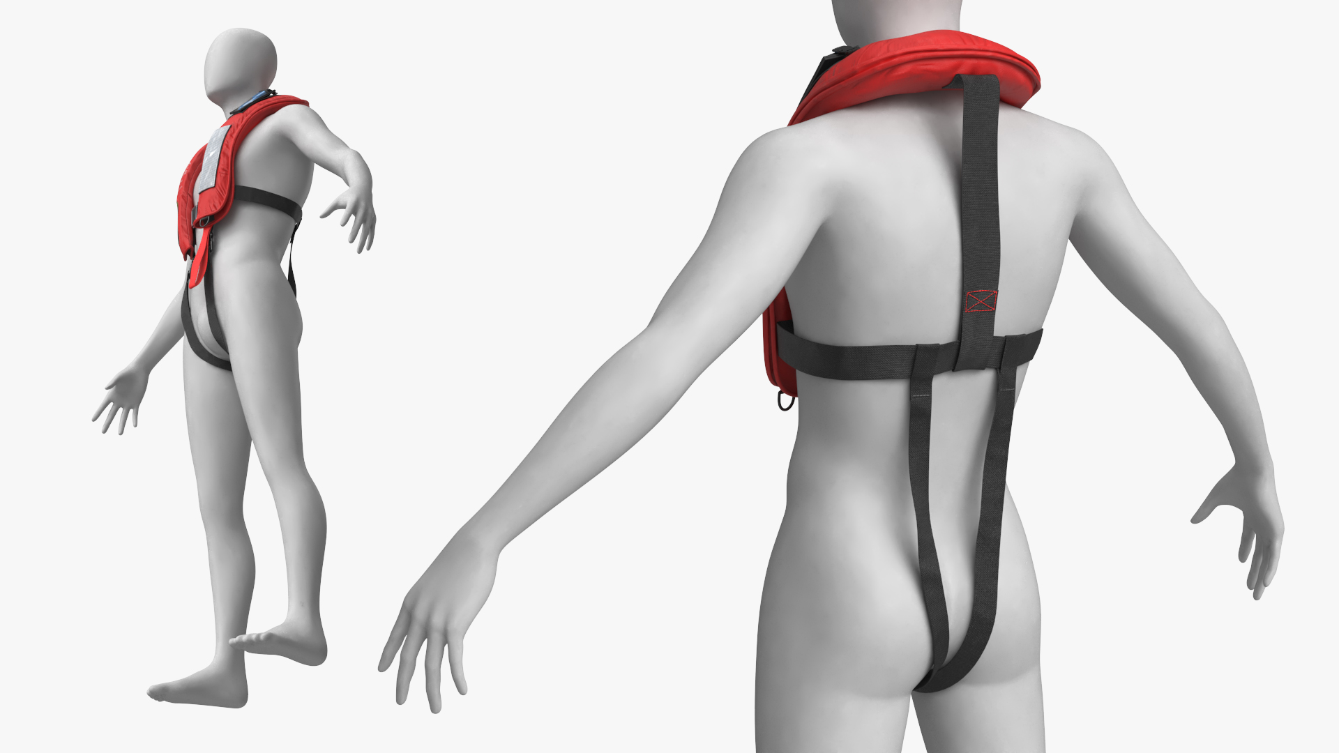 Arctic Survivor Life Jacket on Mannequin Red, view 4