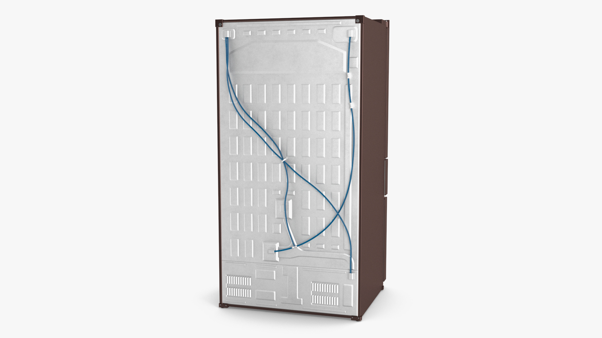 Tuscan Stainless Steel French Door Fridge Samsung 3D model