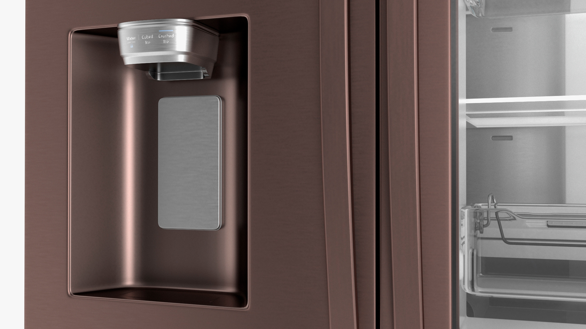 Tuscan Stainless Steel French Door Fridge Samsung 3D model