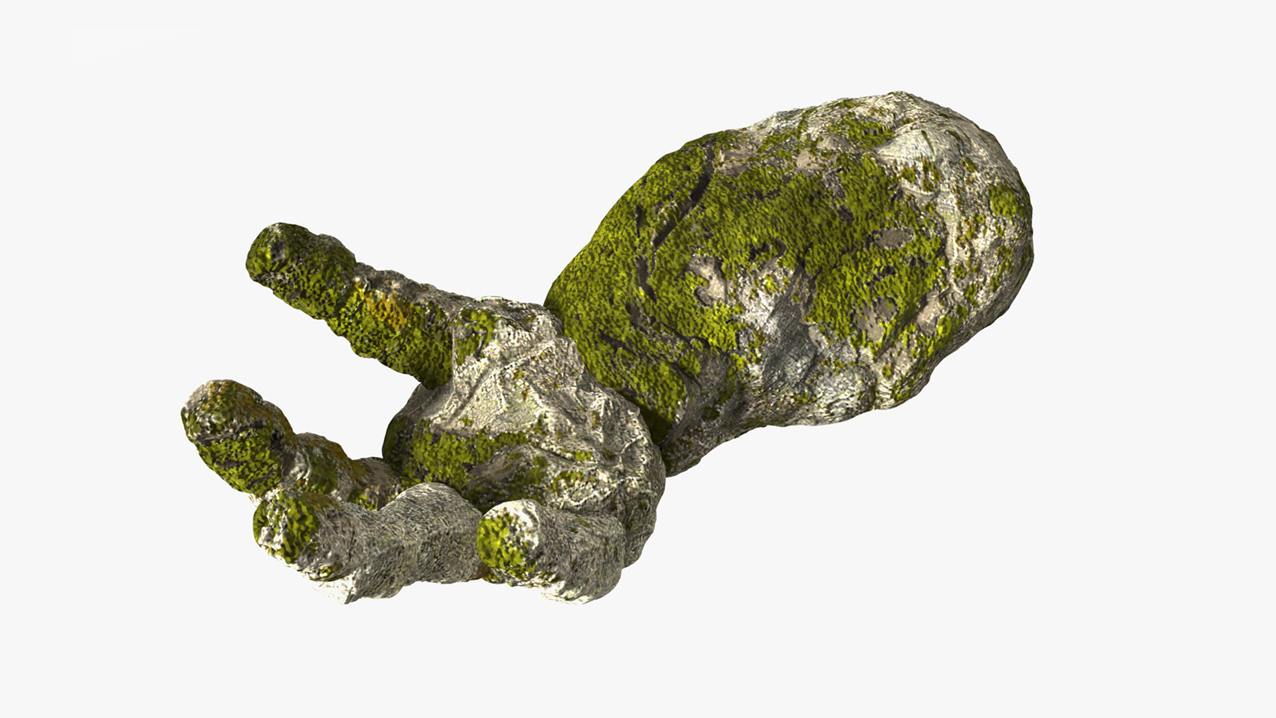Stone Golem Hand Rigged for Maya 3D