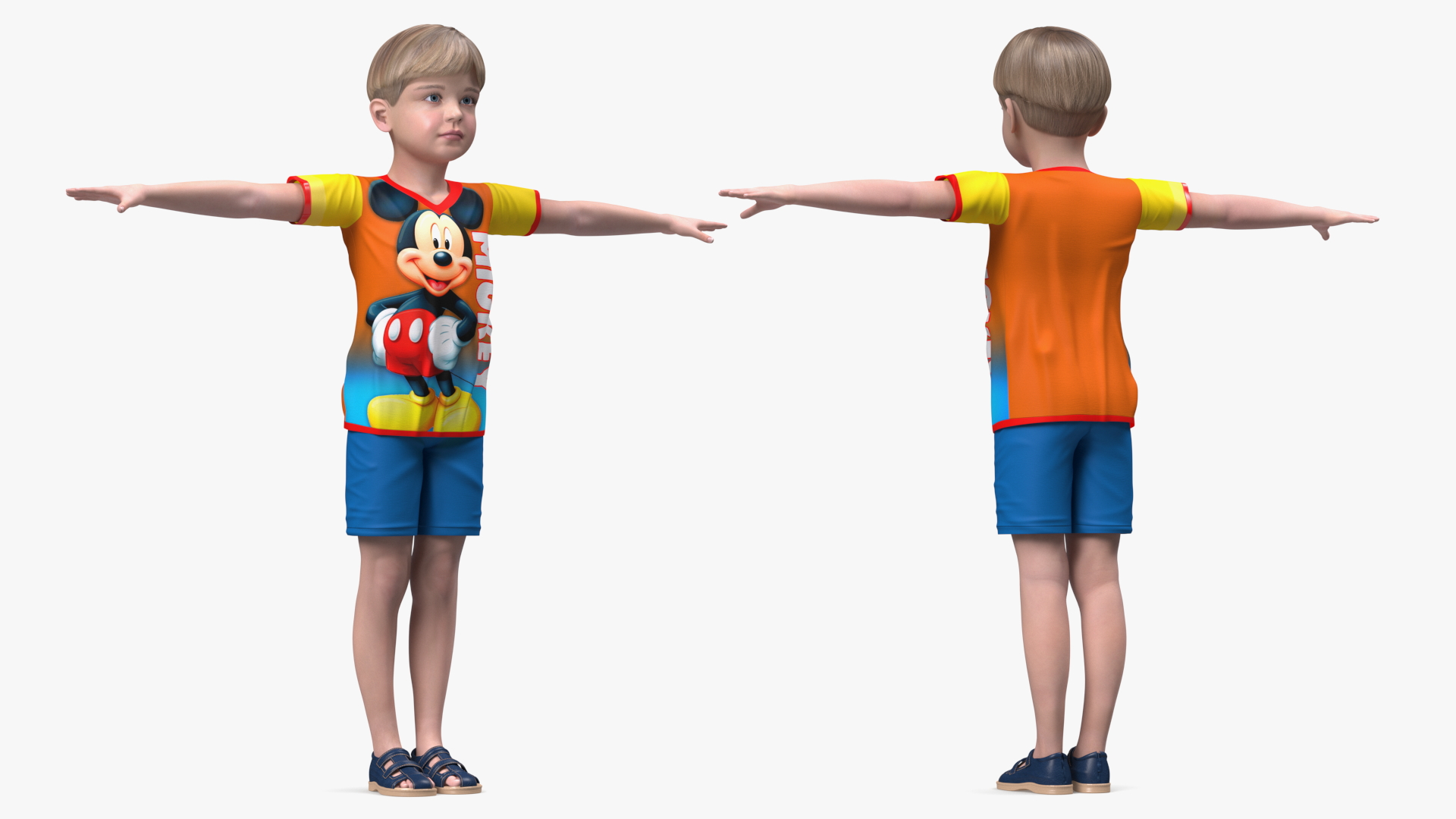 3D Realistic Child Boy Rigged