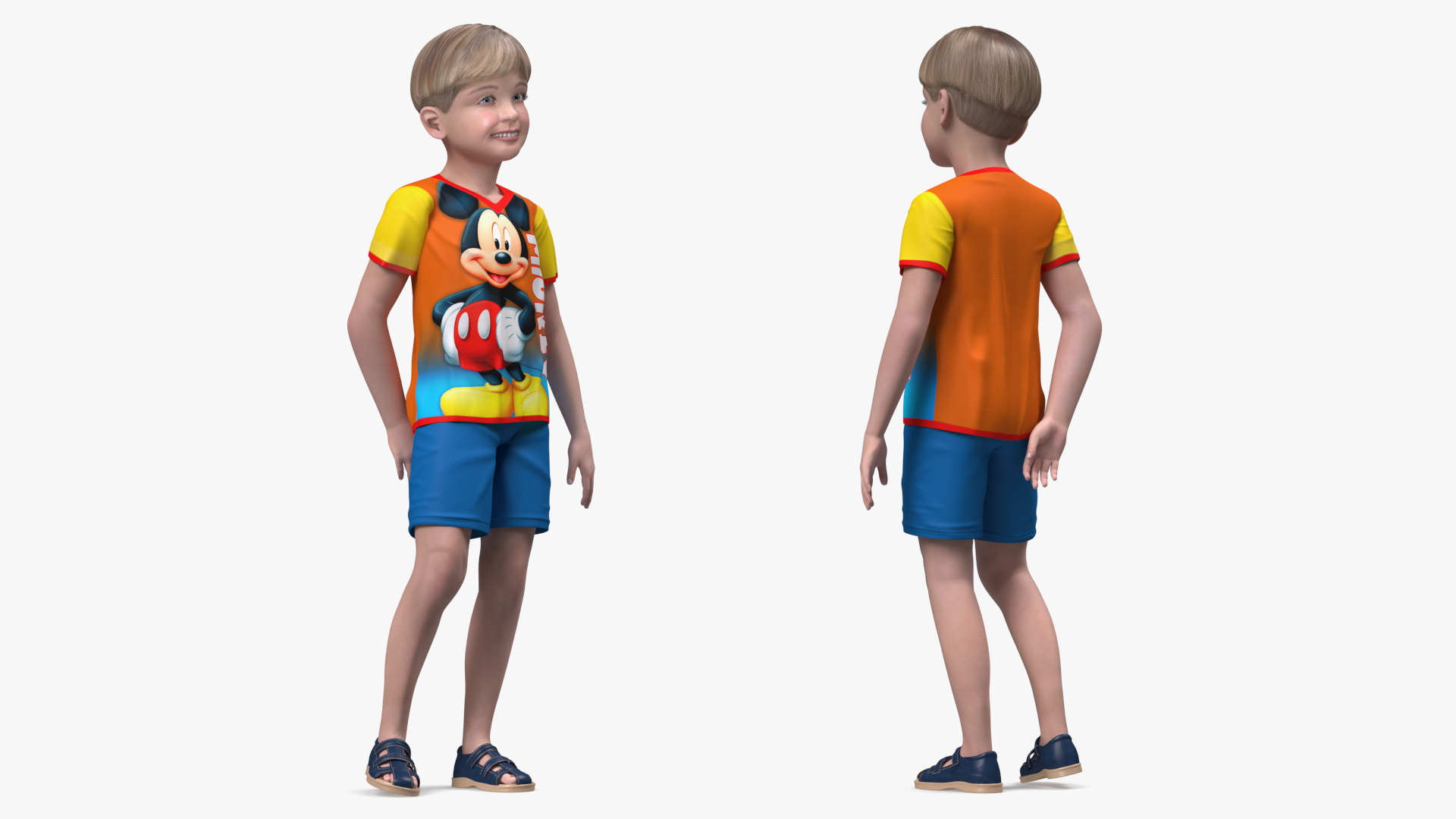 3D Realistic Child Boy Rigged