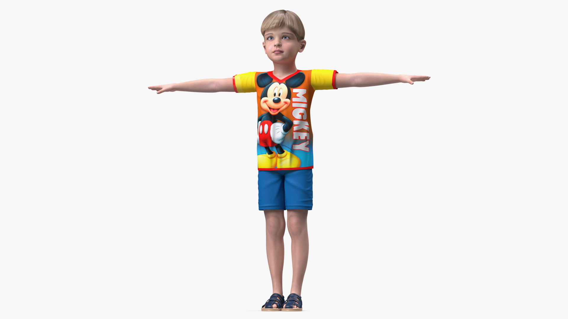 3D Realistic Child Boy Rigged