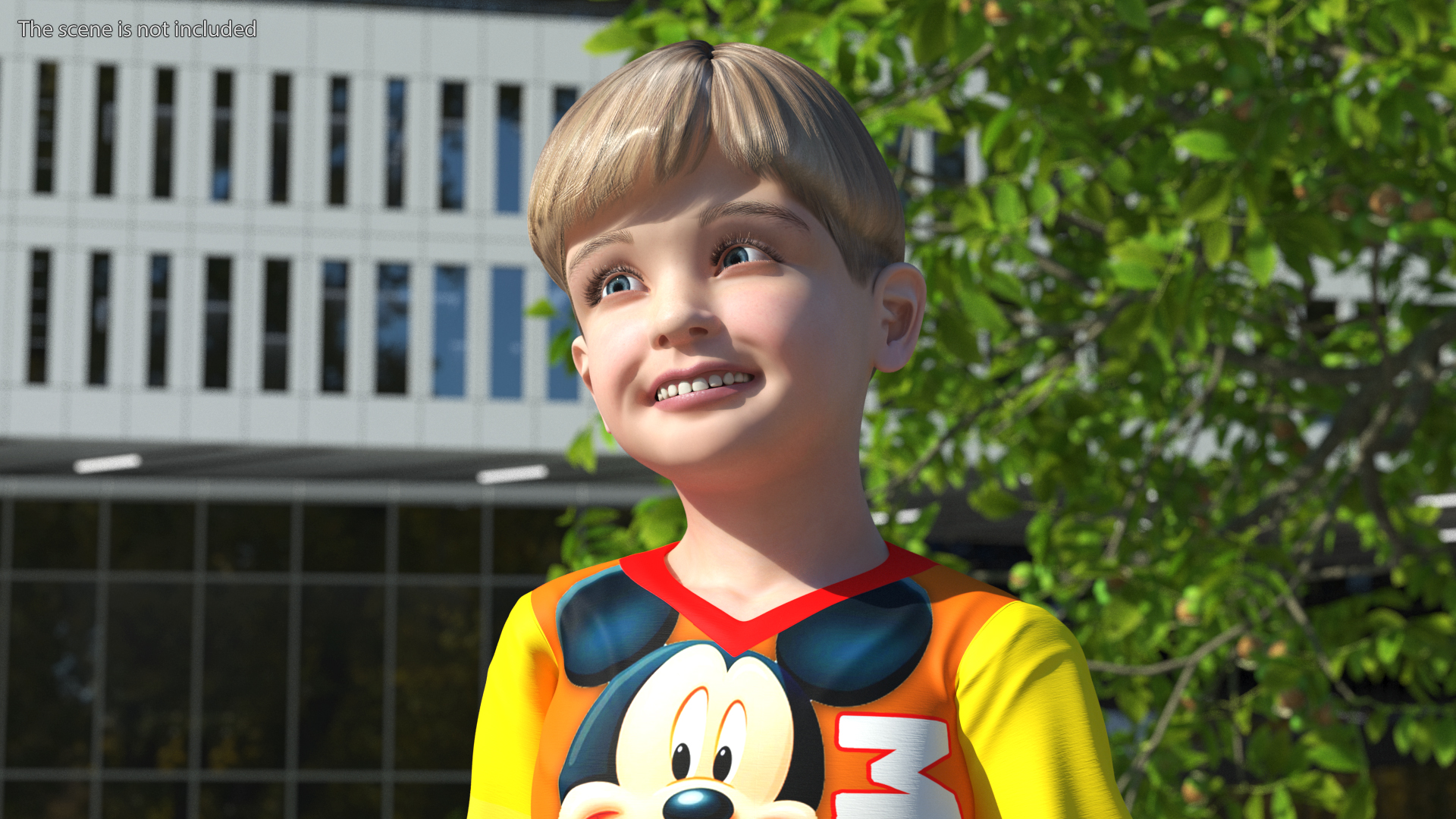 3D Realistic Child Boy Rigged