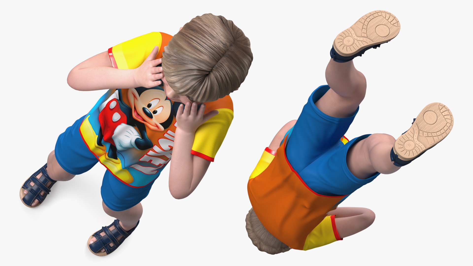 3D Realistic Child Boy Rigged