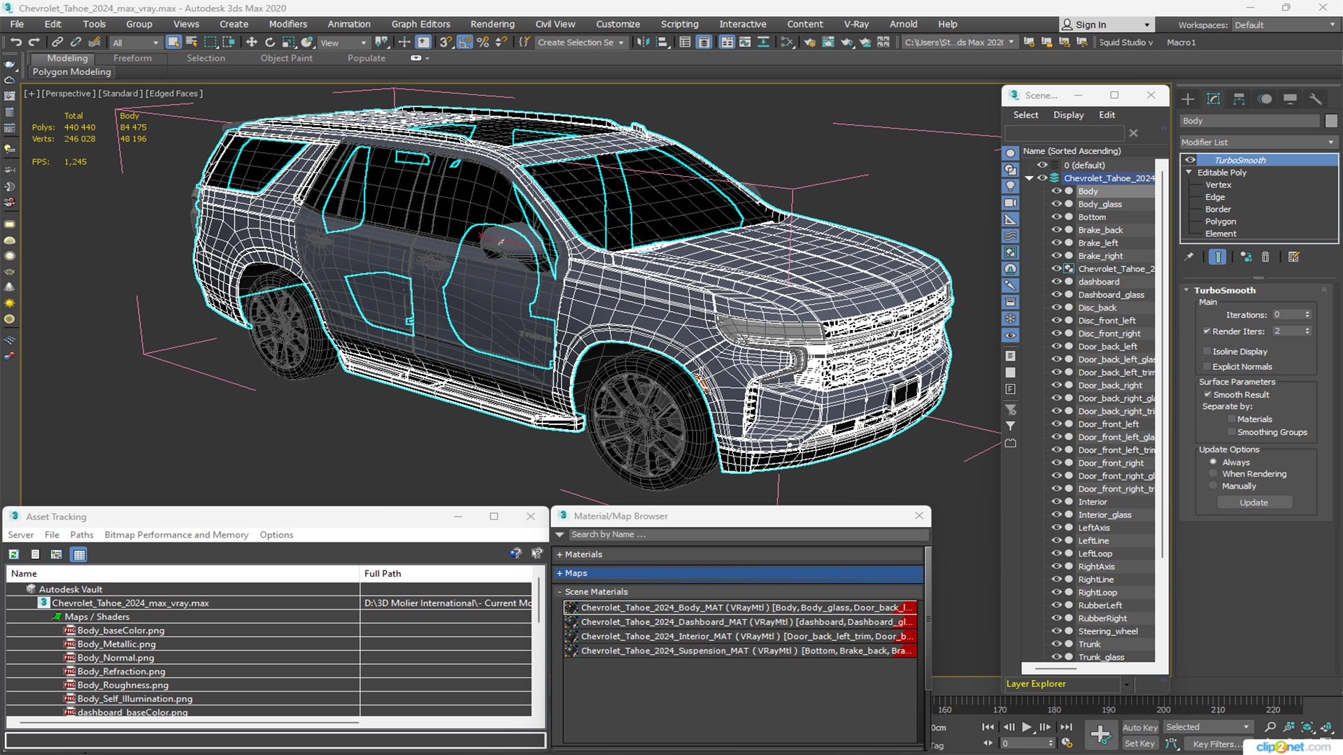 3D model Chevrolet Tahoe 2024