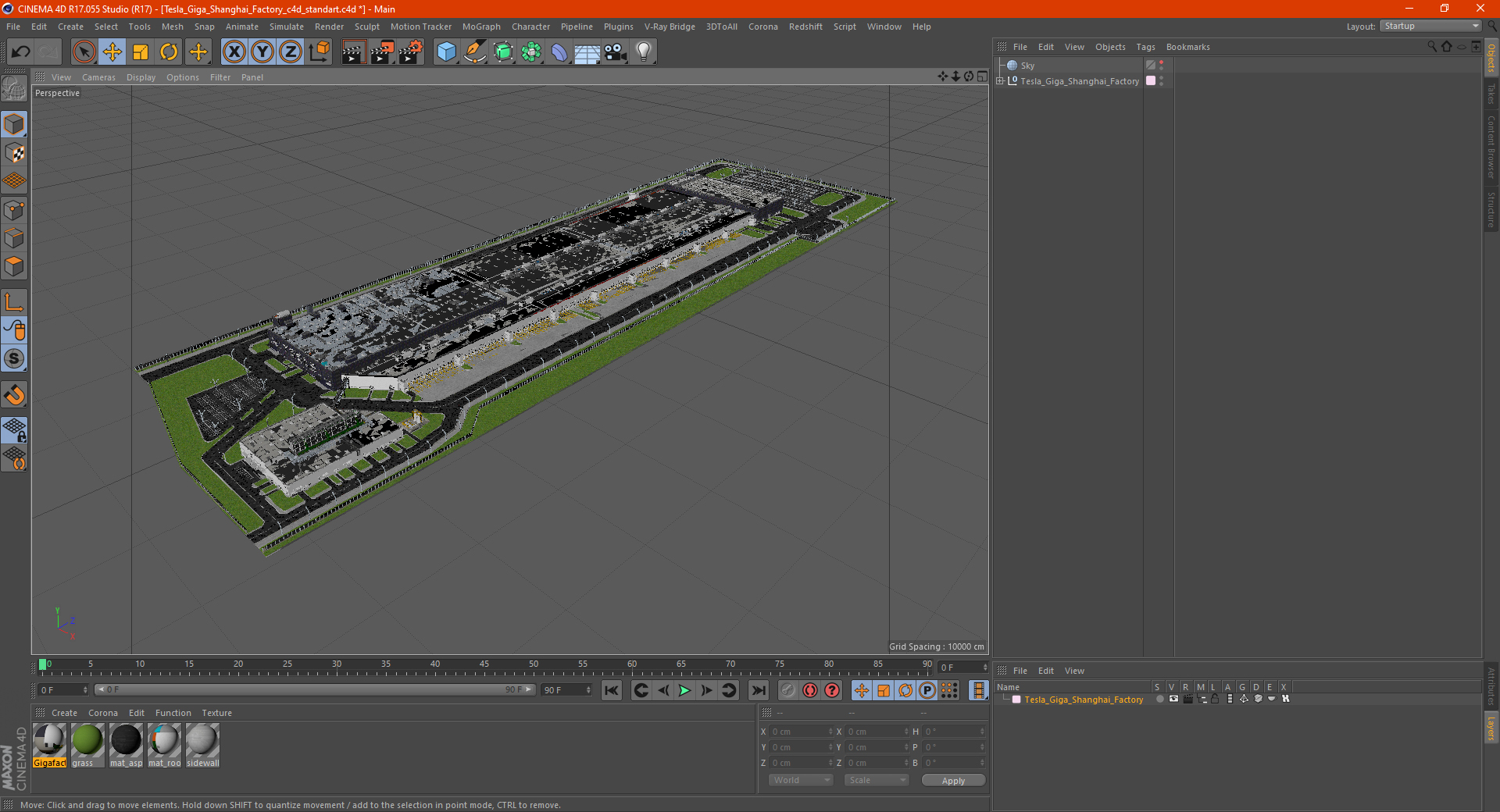 Tesla Giga Shanghai Factory 3D