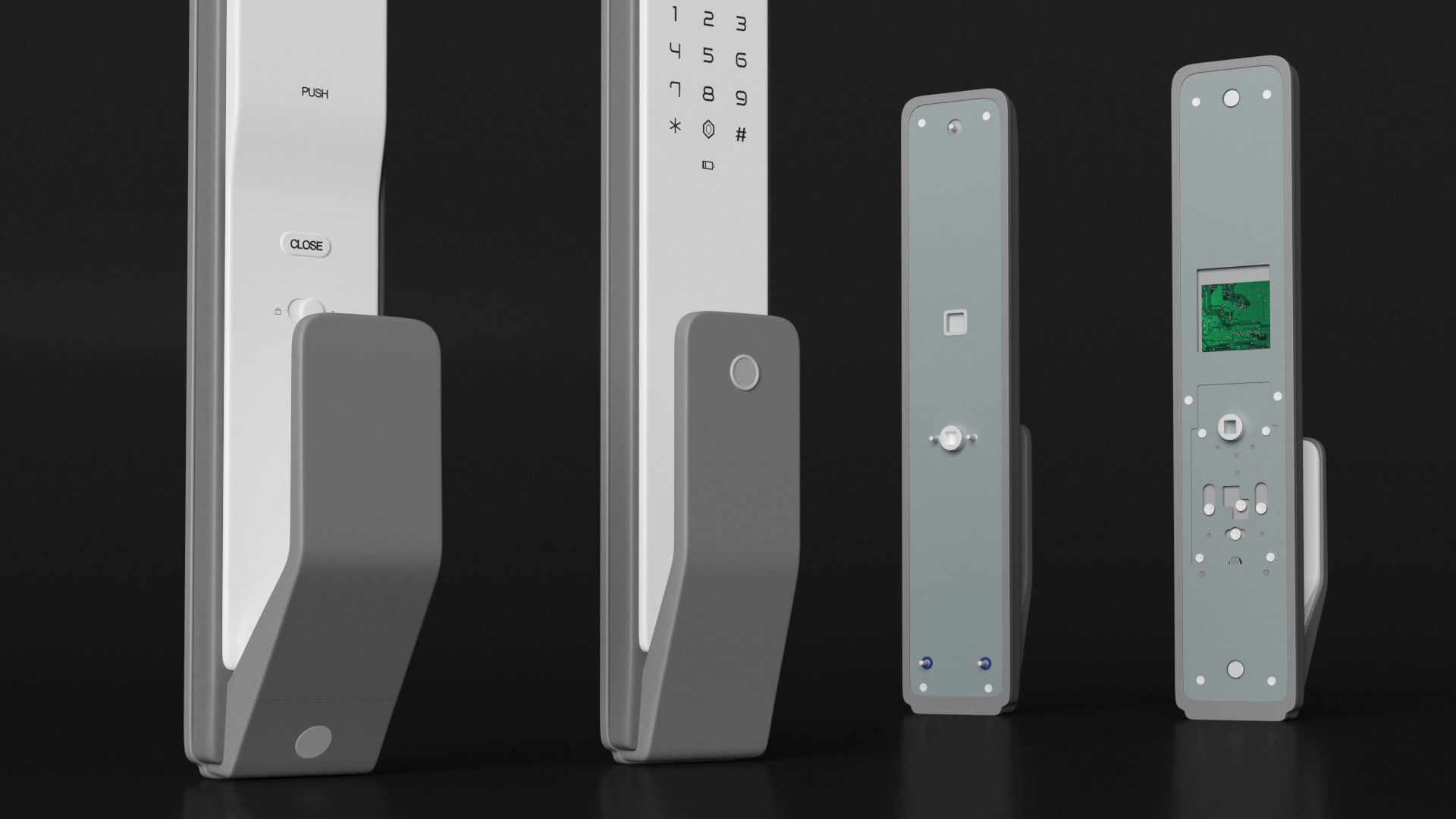 3D Smart Lock White