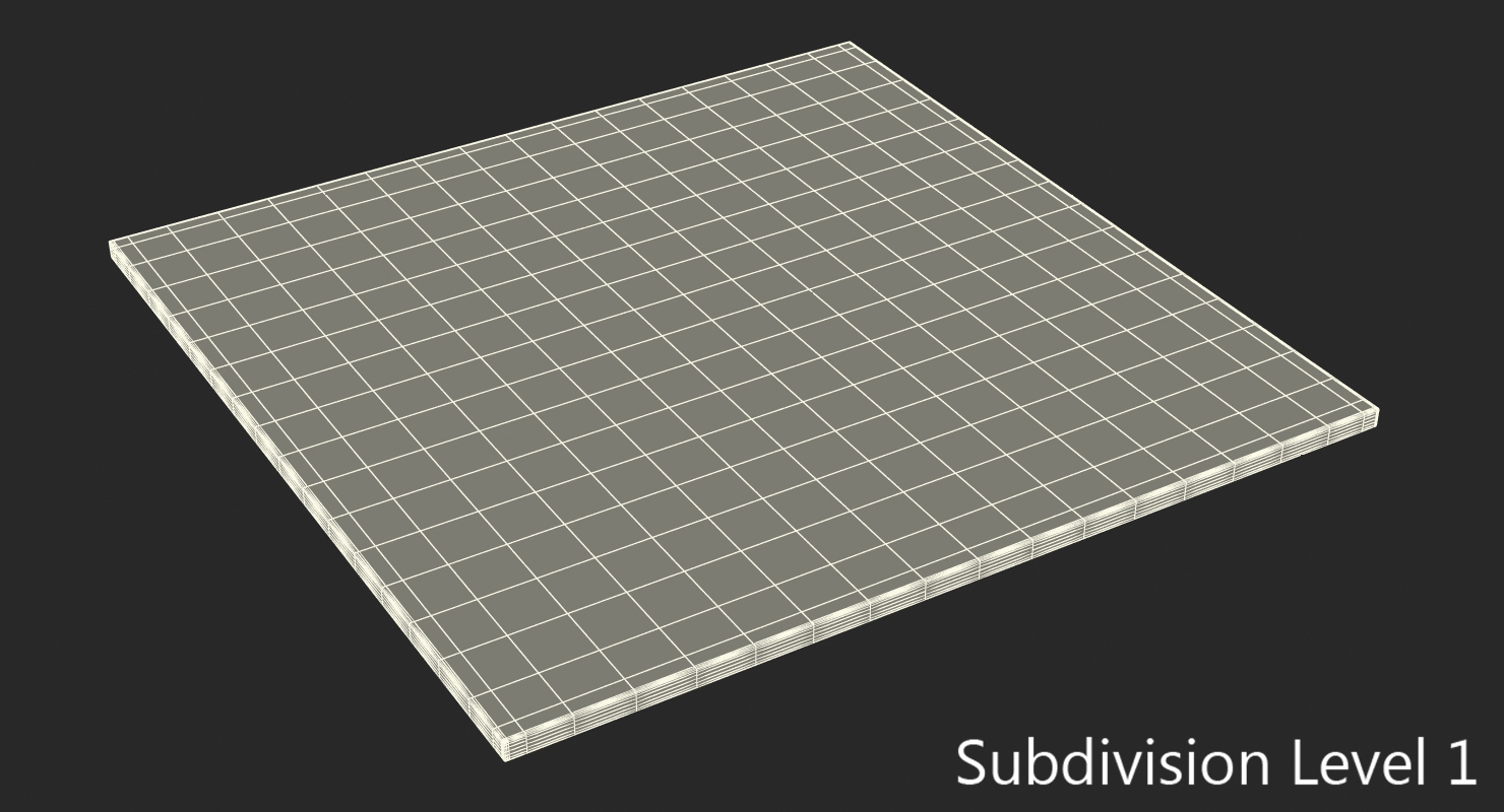 3D Wooden Chess Board model
