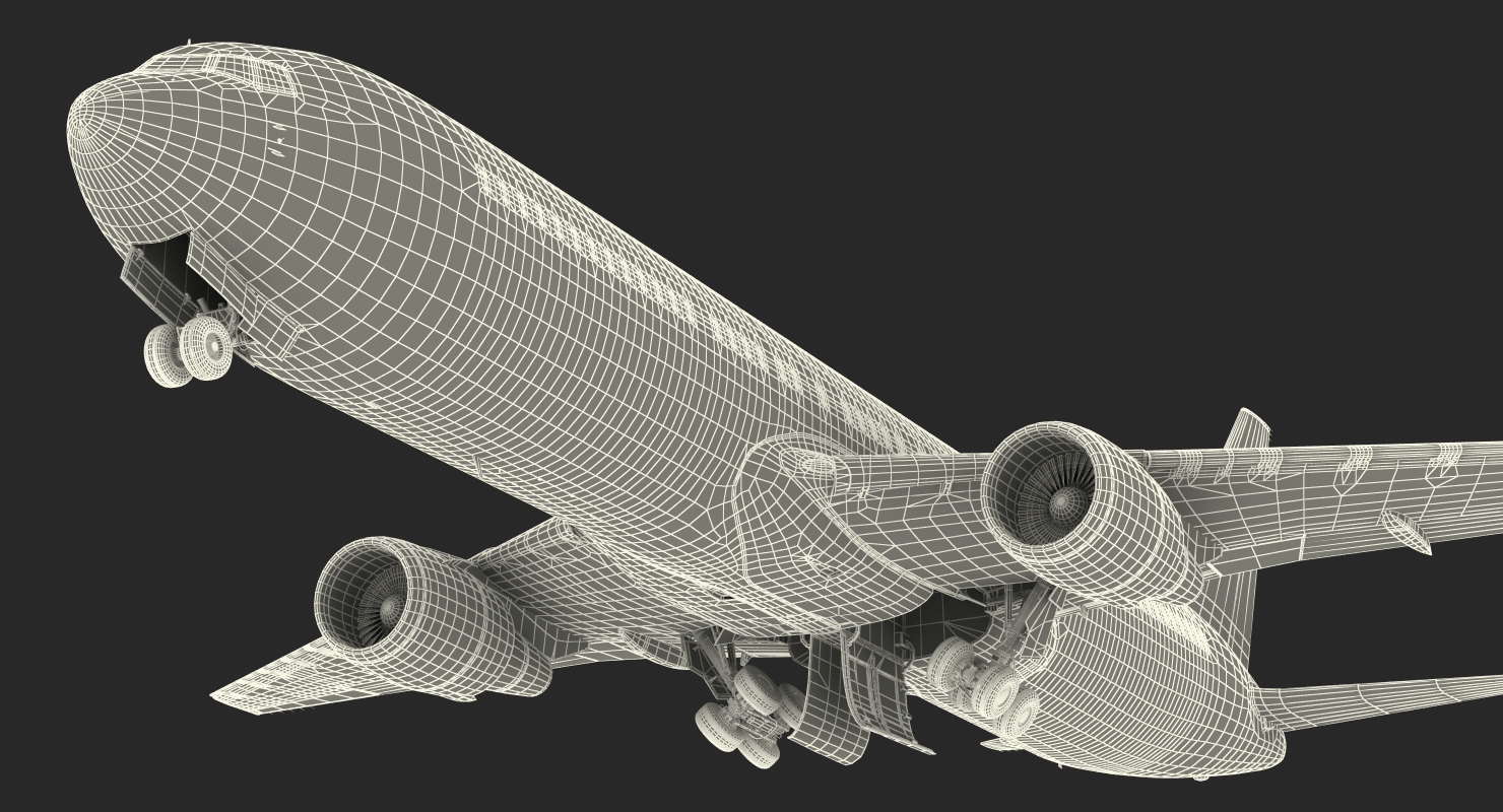 Boeing 767 300 Generic Rigged 3D model