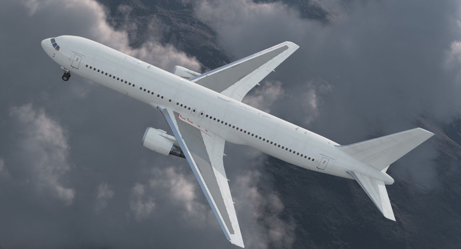 Boeing 767 300 Generic Rigged 3D model