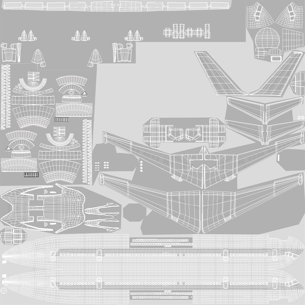 Boeing 767 300 Generic Rigged 3D model