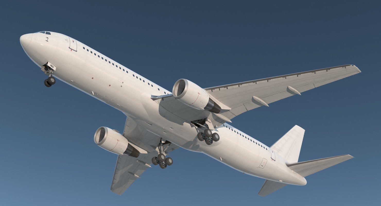 Boeing 767 300 Generic Rigged 3D model