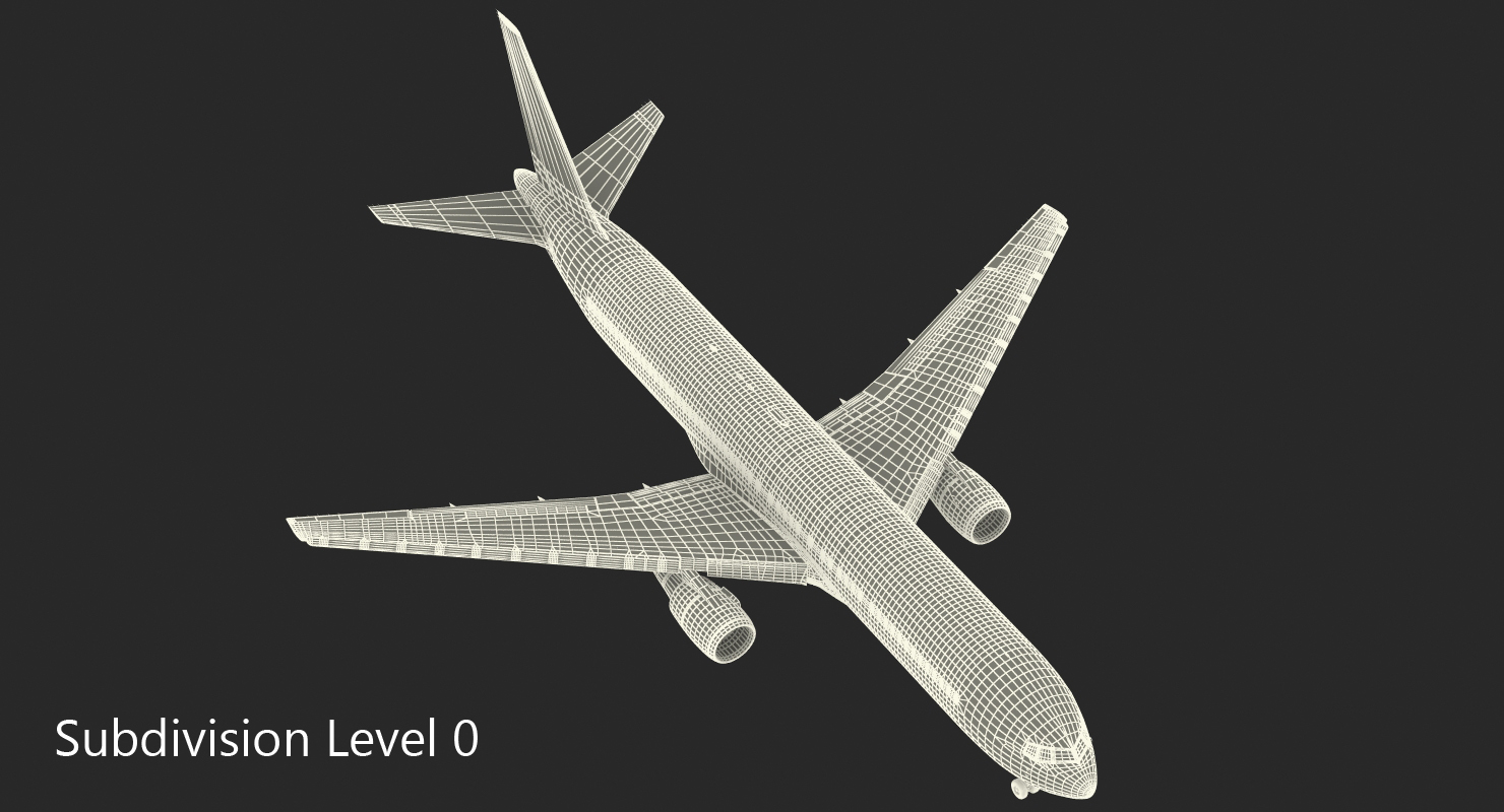Boeing 767 300 Generic Rigged 3D model