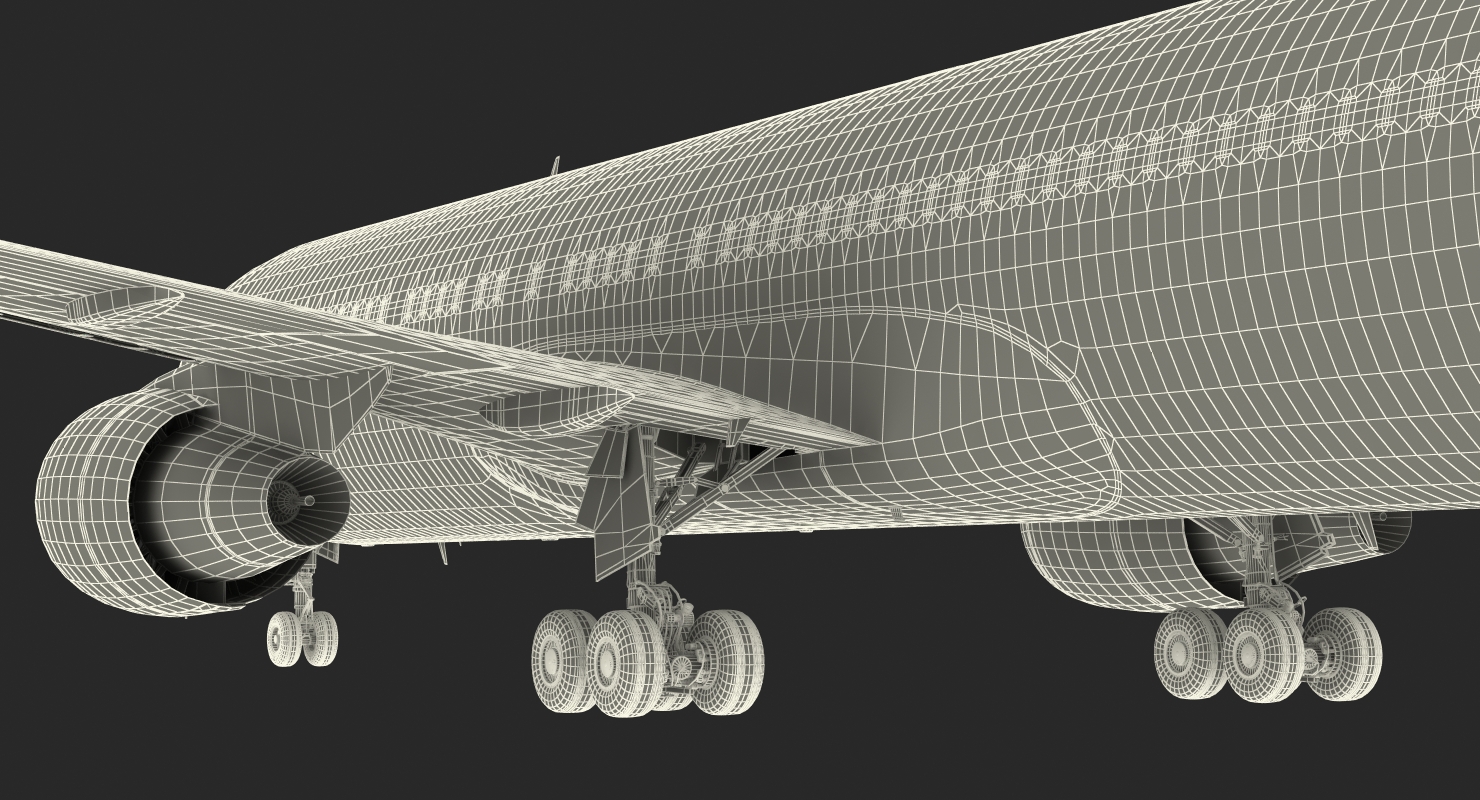 Boeing 767 300 Generic Rigged 3D model