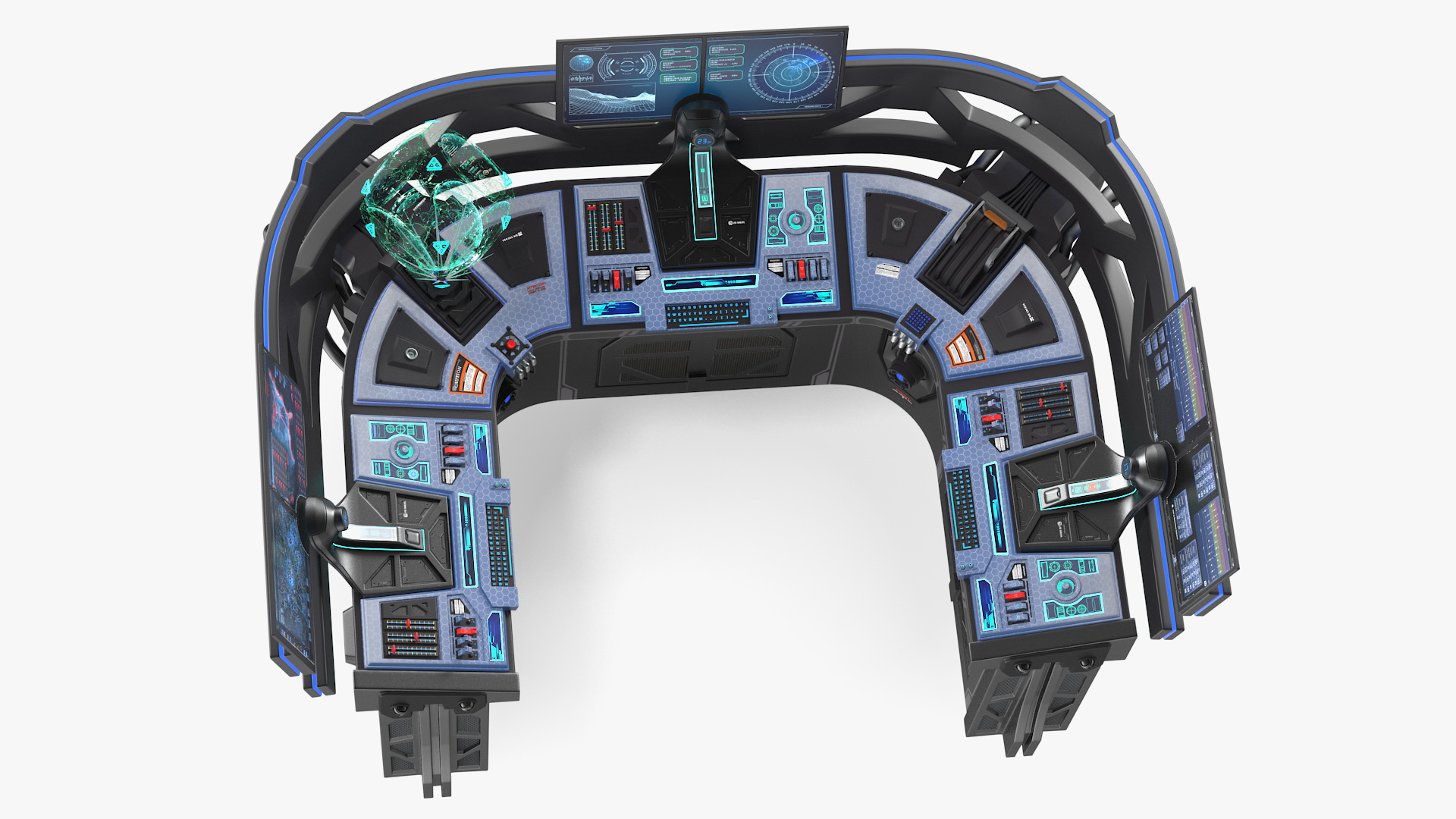 Sci Fi Hologram Control Panel 3D model