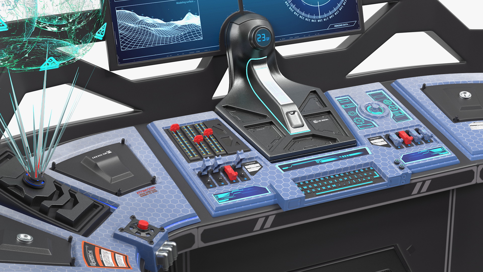 Sci Fi Hologram Control Panel 3D model