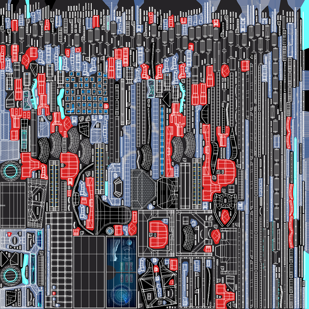 Sci Fi Hologram Control Panel 3D model