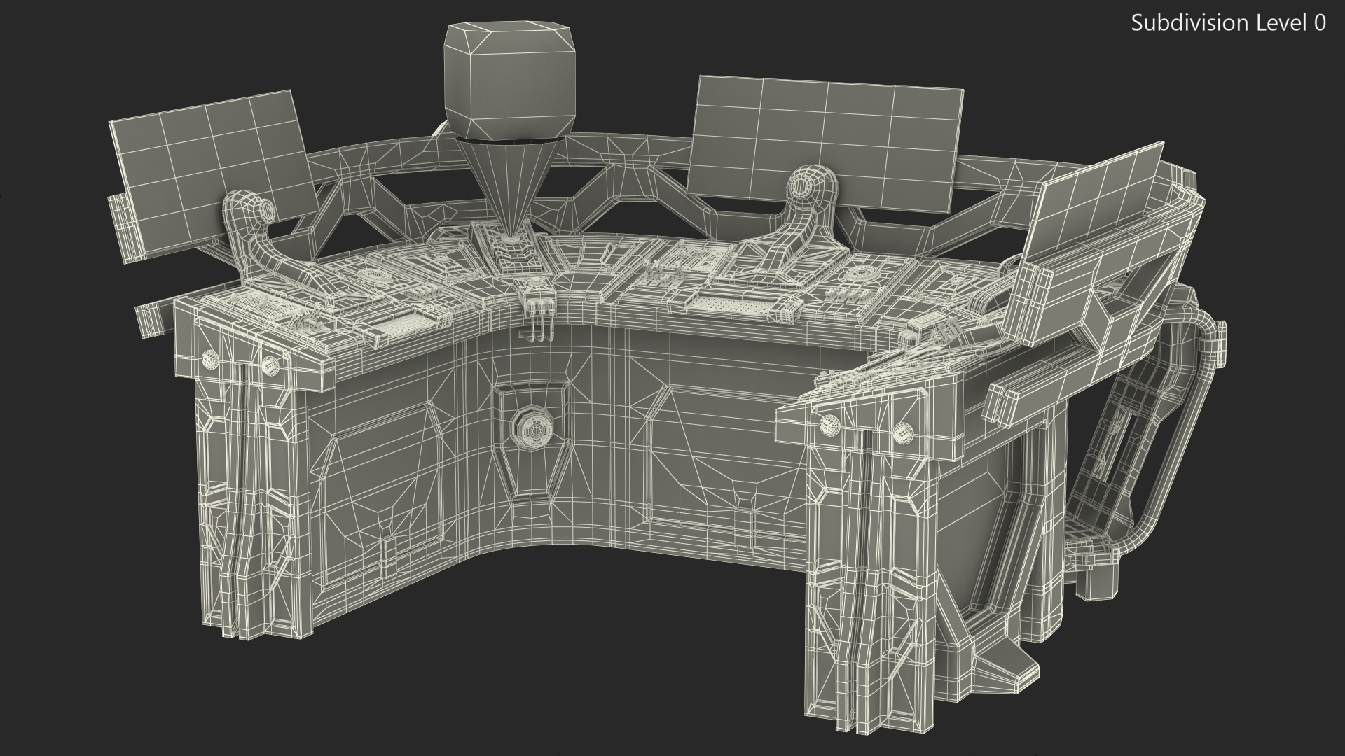 Sci Fi Hologram Control Panel 3D model
