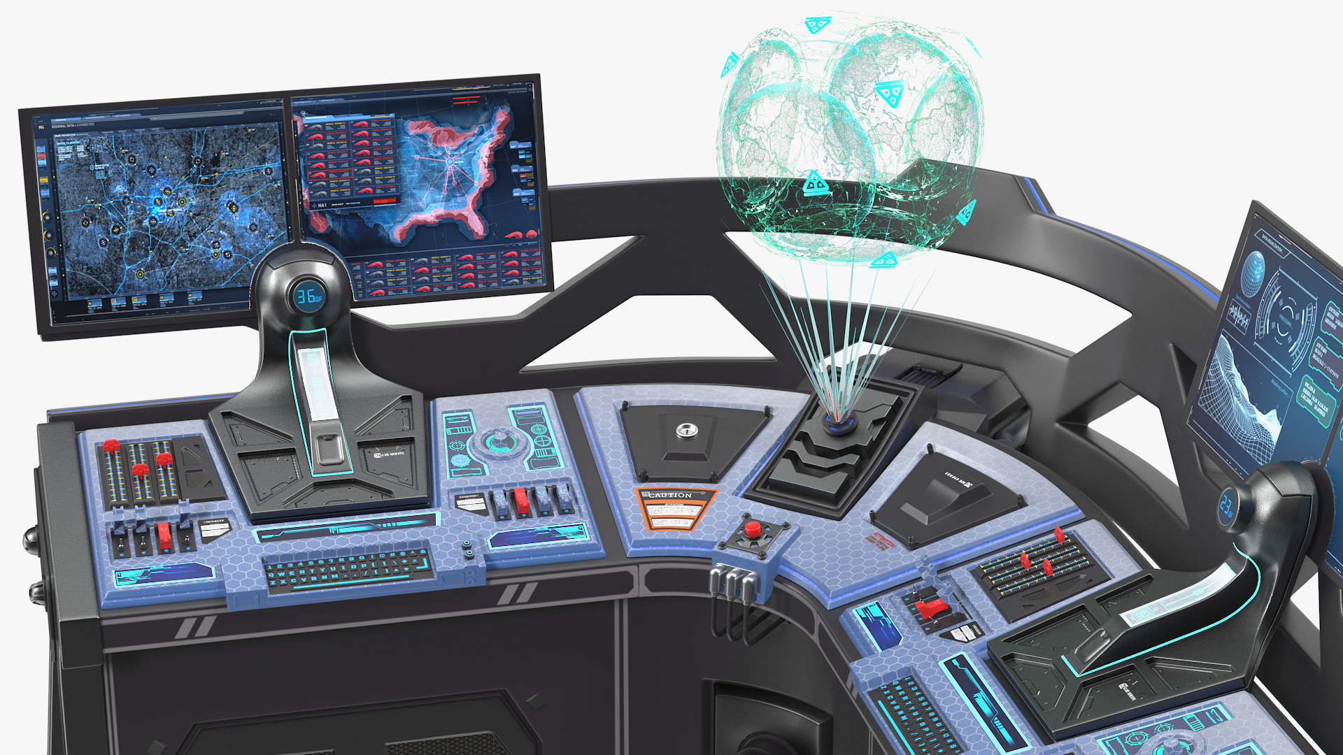 Sci Fi Hologram Control Panel 3D model